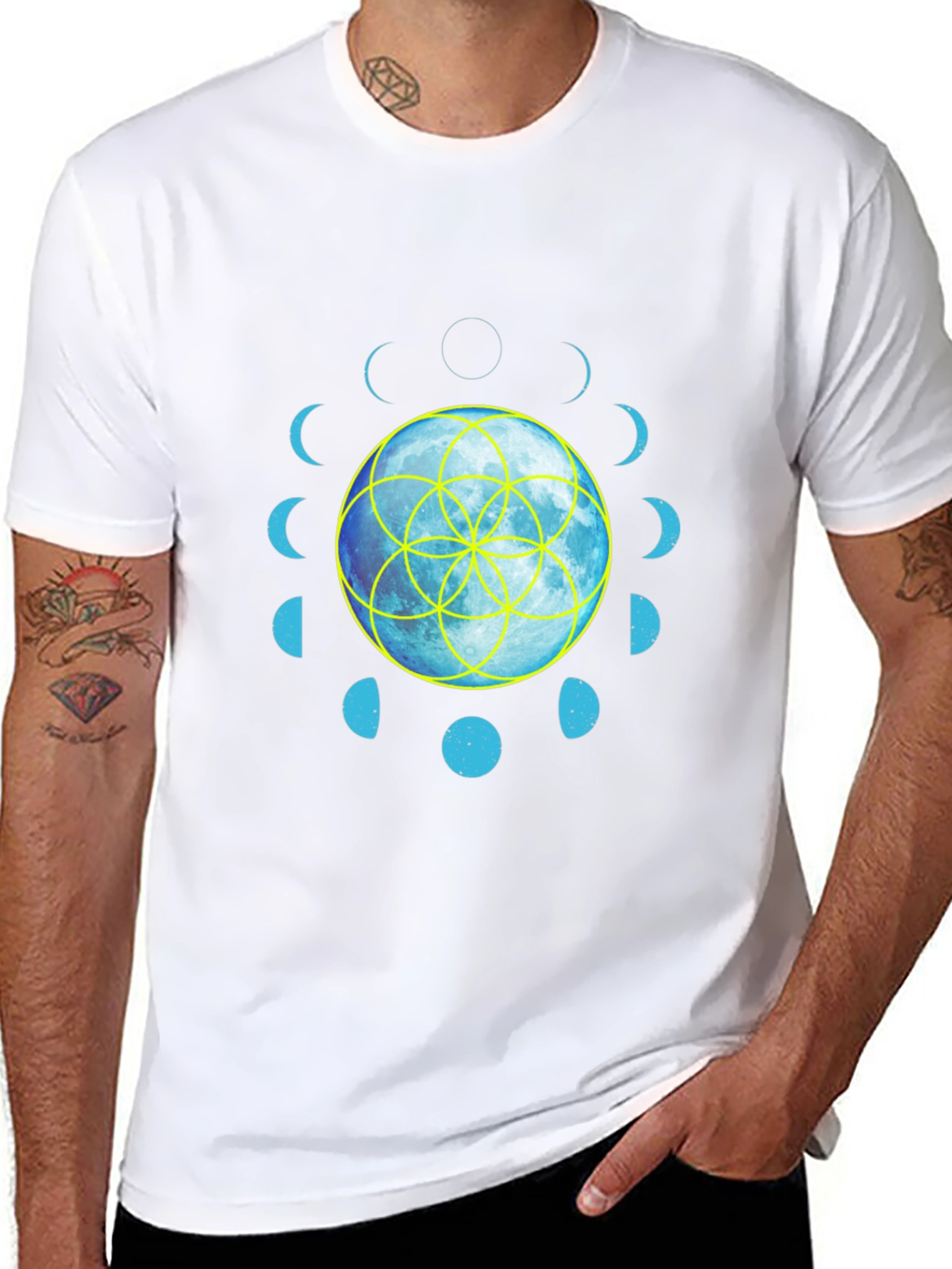 Moon Phases Graphic T-Shirt