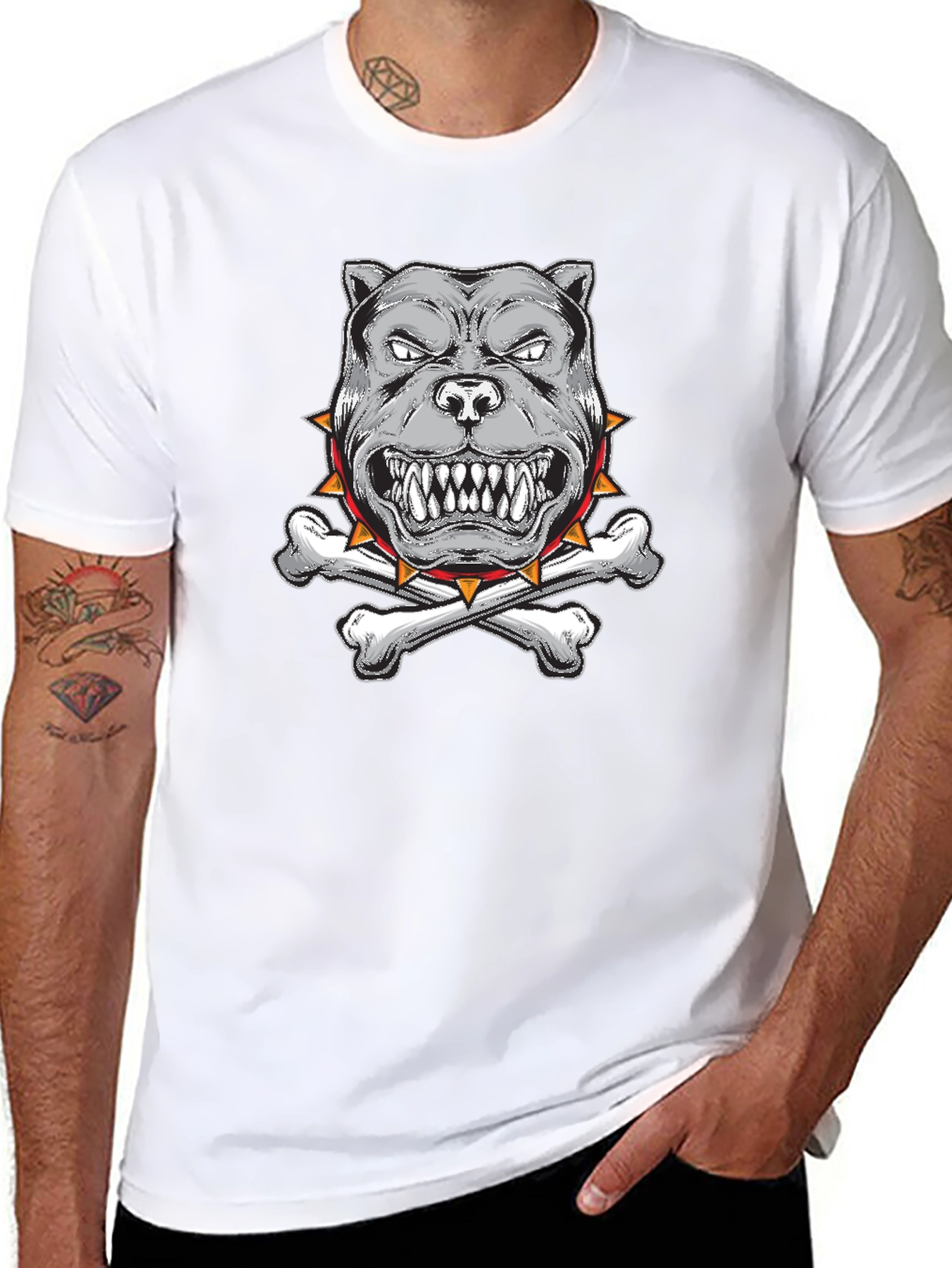 Mens Graphic Tee - Angry Dog Design