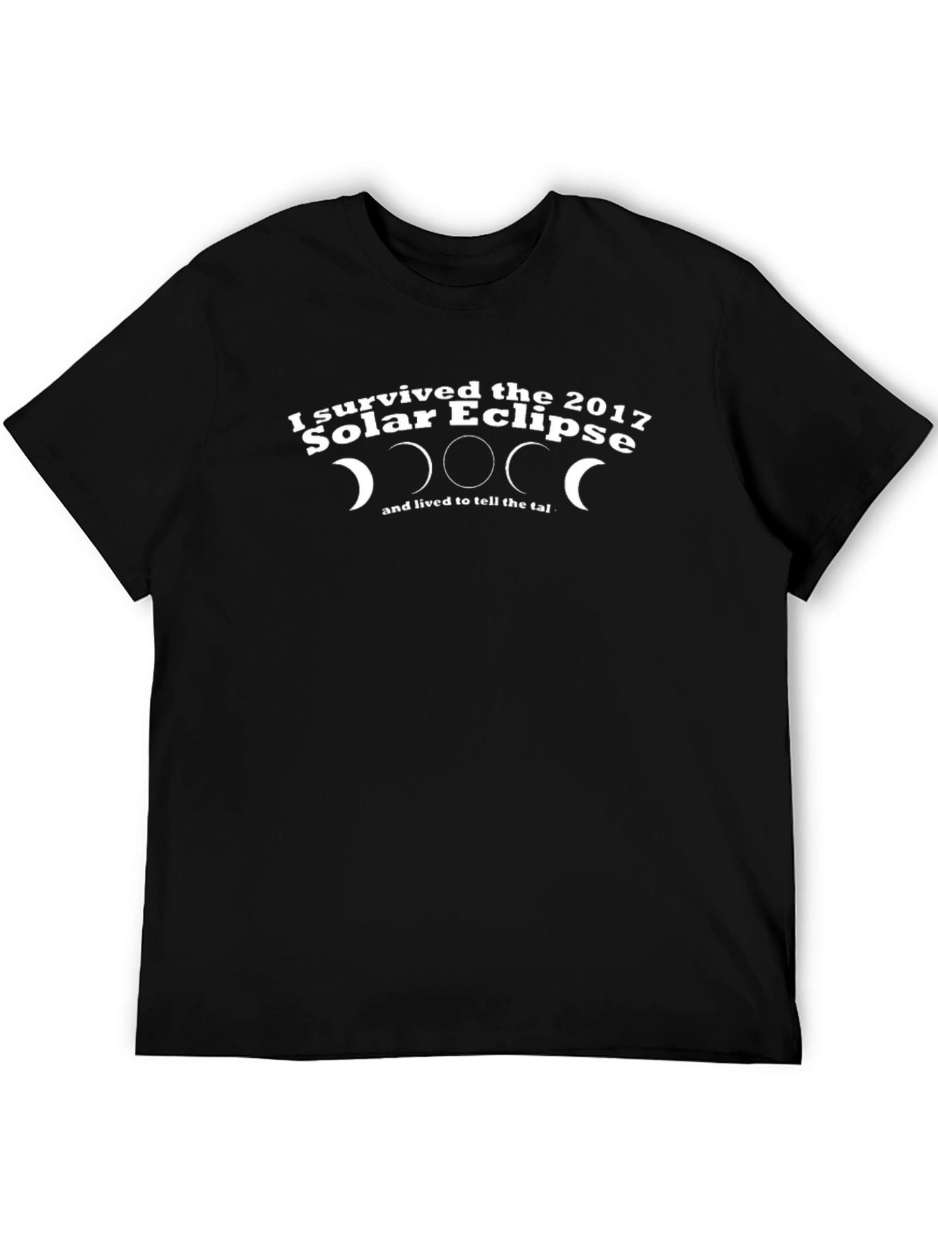 Solar Eclipse 2017 Survivor Graphic Tee - Black