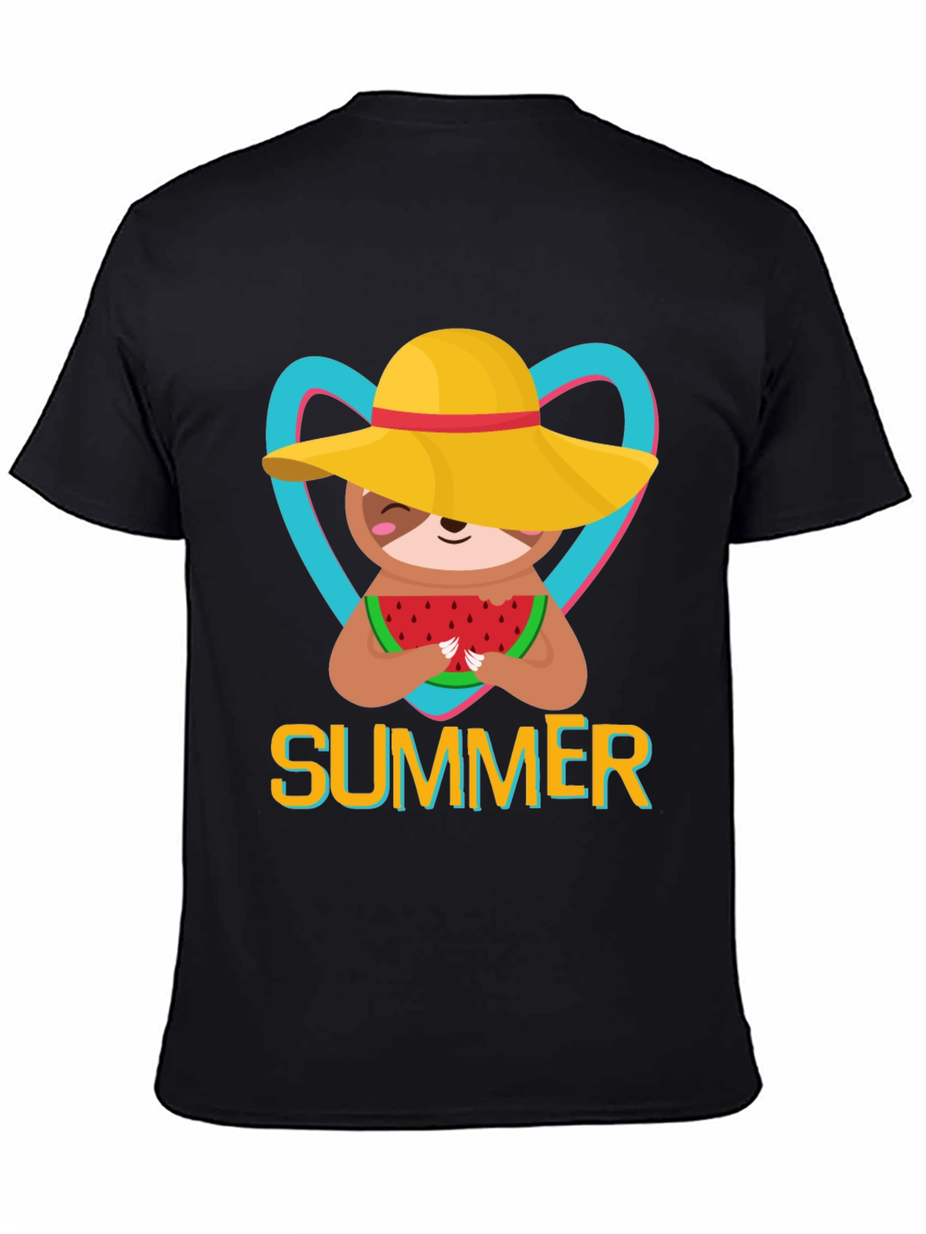 Summer Sloth T-Shirt: Watermelon & Sunshine!
