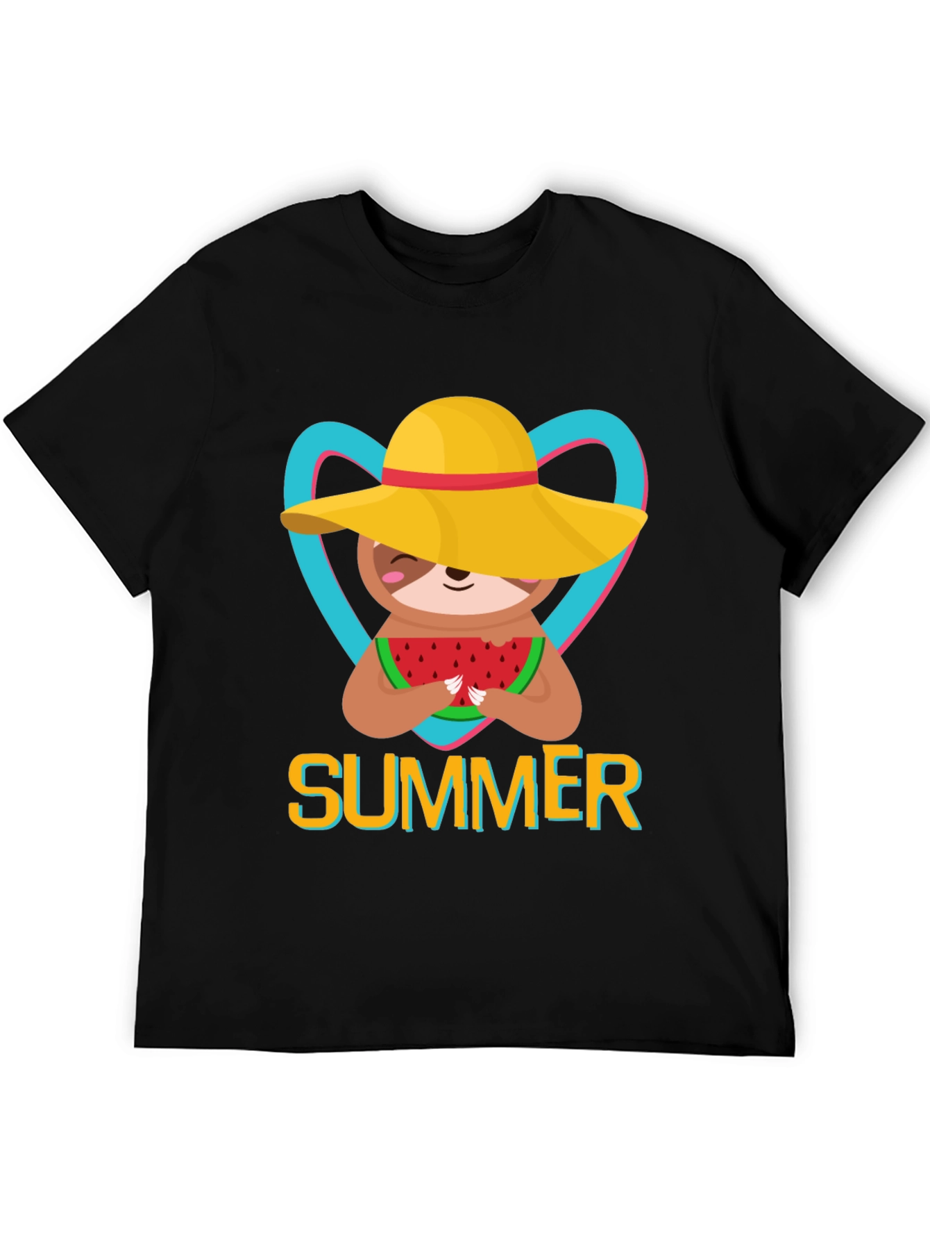 Summer Sloth T-Shirt: Watermelon & Sunshine!