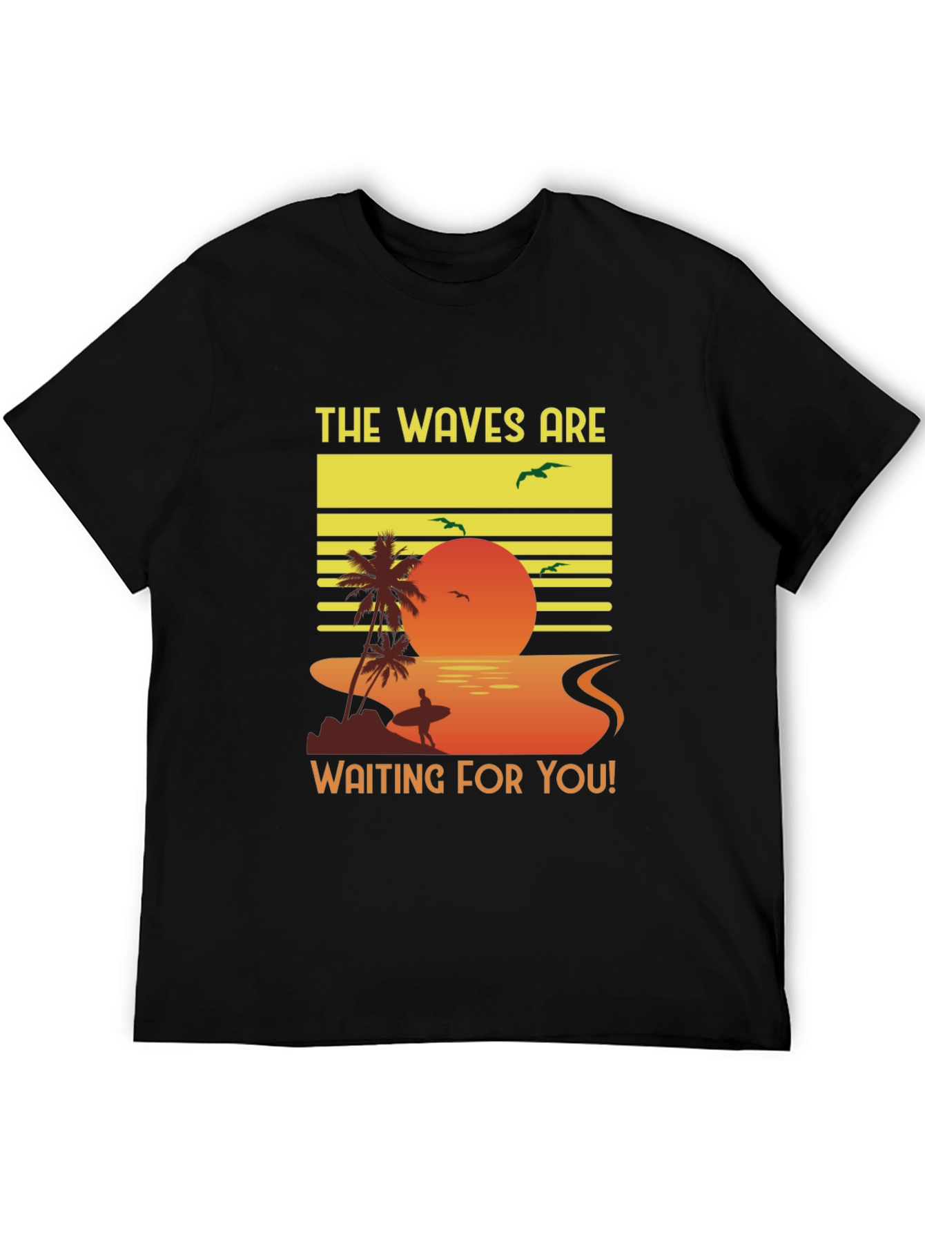 Sunset Waves Graphic Tee