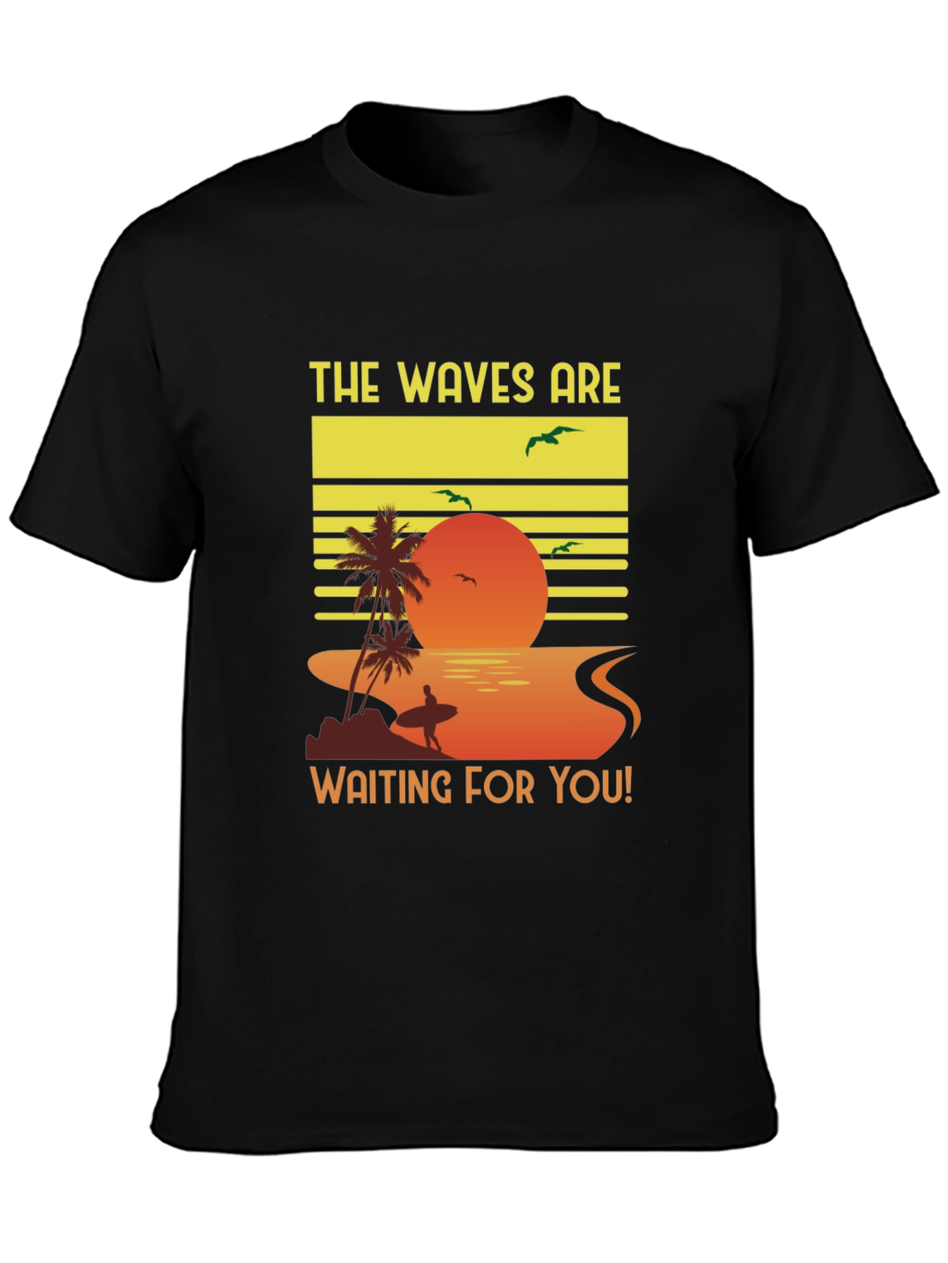 Sunset Waves Graphic Tee