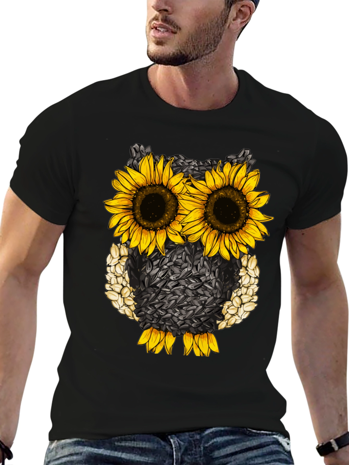 Sunflower Owl Graphic Tee