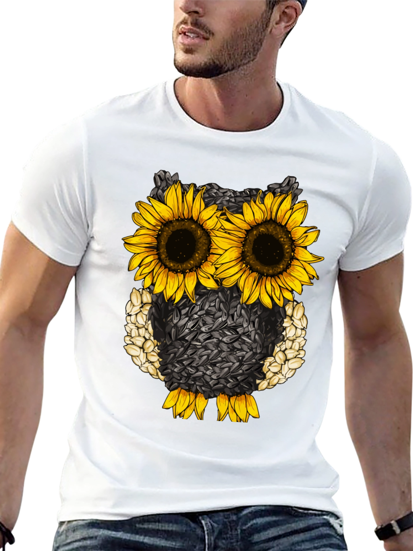 Sunflower Owl Graphic Tee