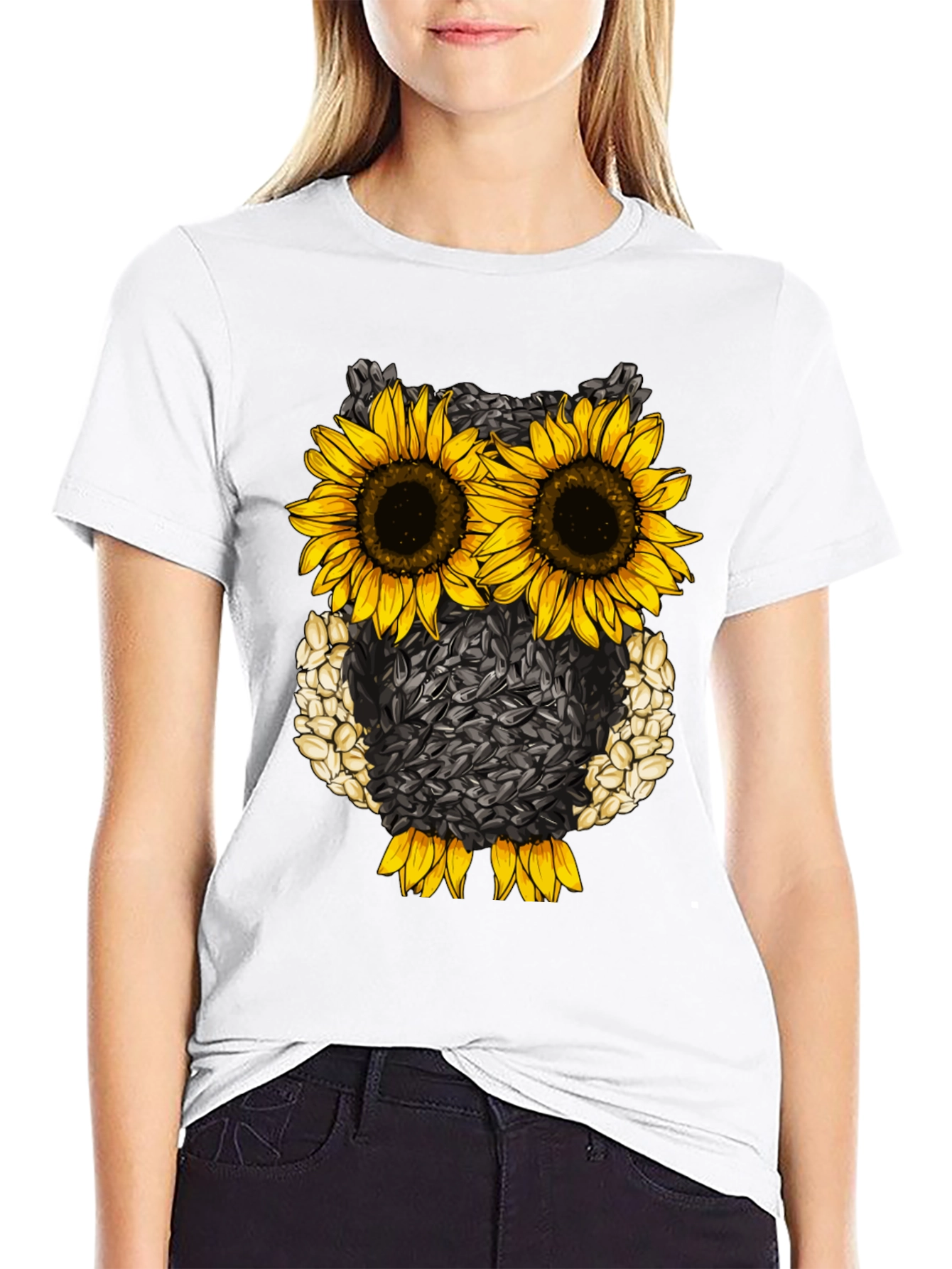 Sunflower Owl Graphic Tee