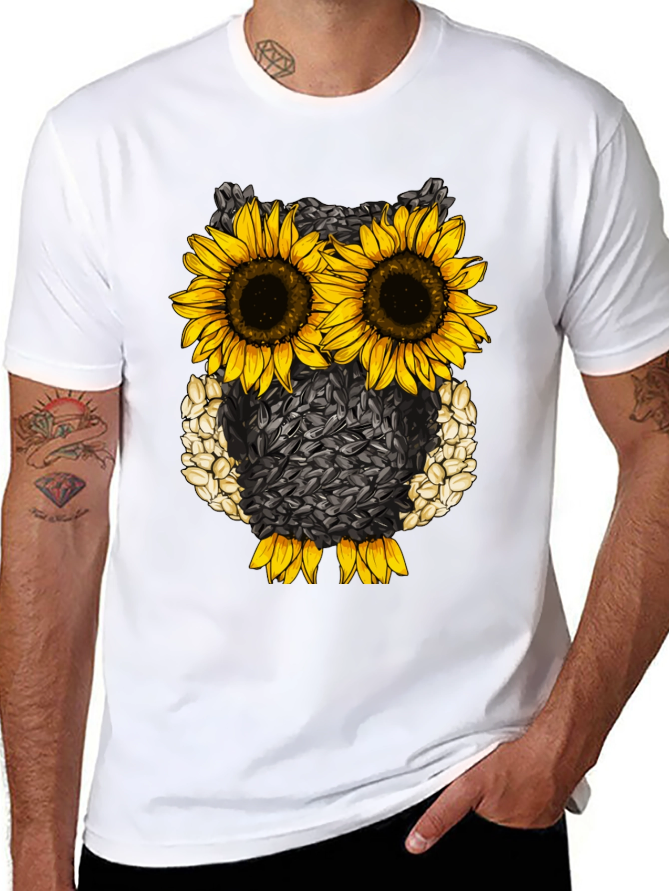 Sunflower Owl Graphic Tee