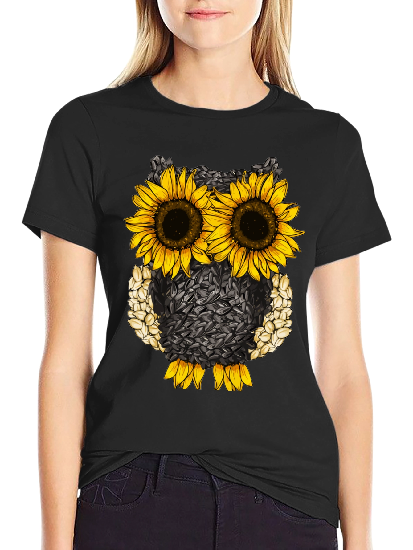 Sunflower Owl Graphic Tee