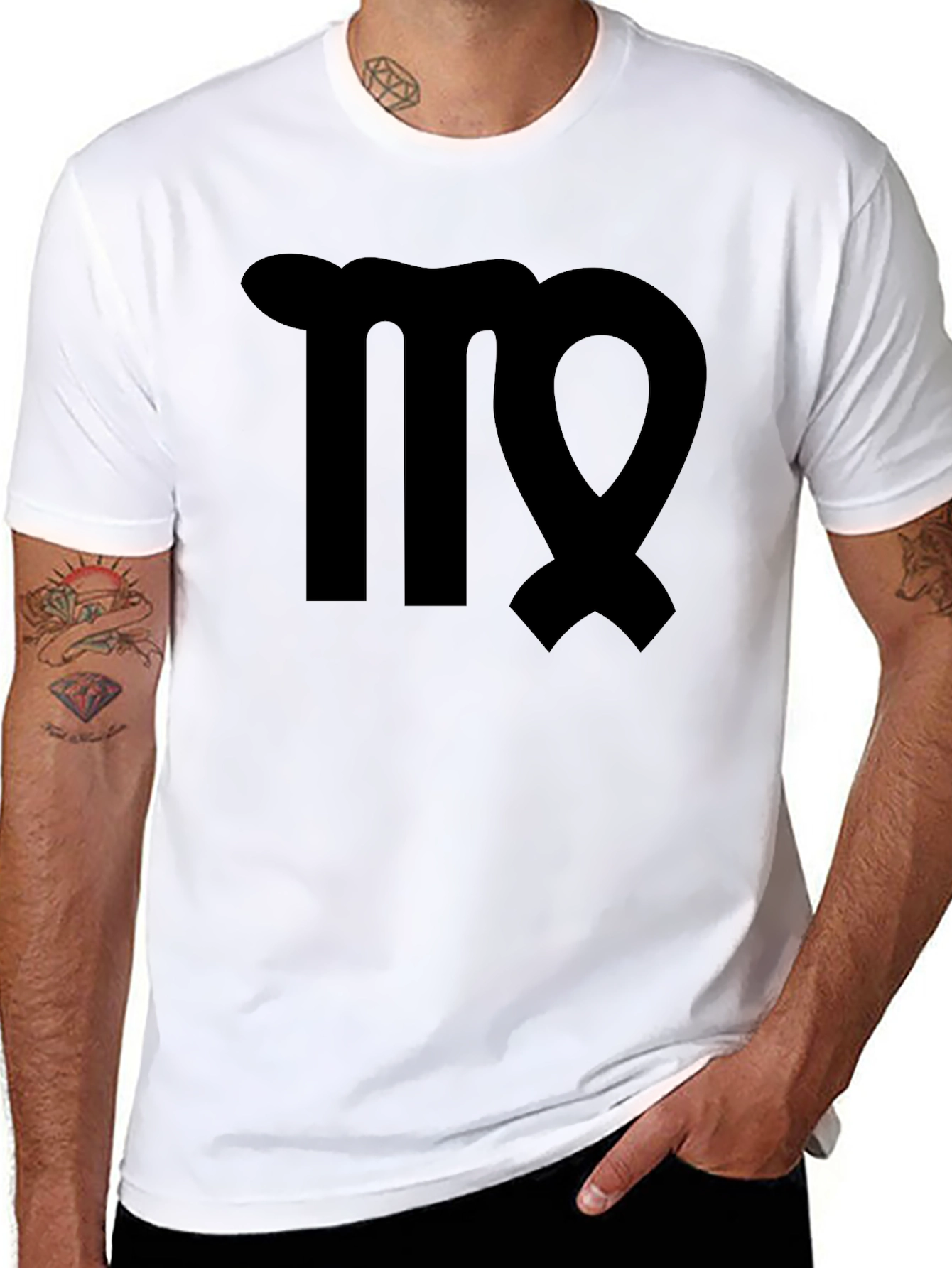 Virgo Zodiac Black T-Shirt