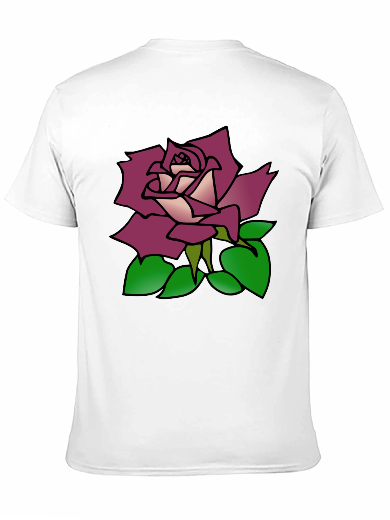 Rose Graphic Black T-Shirt
