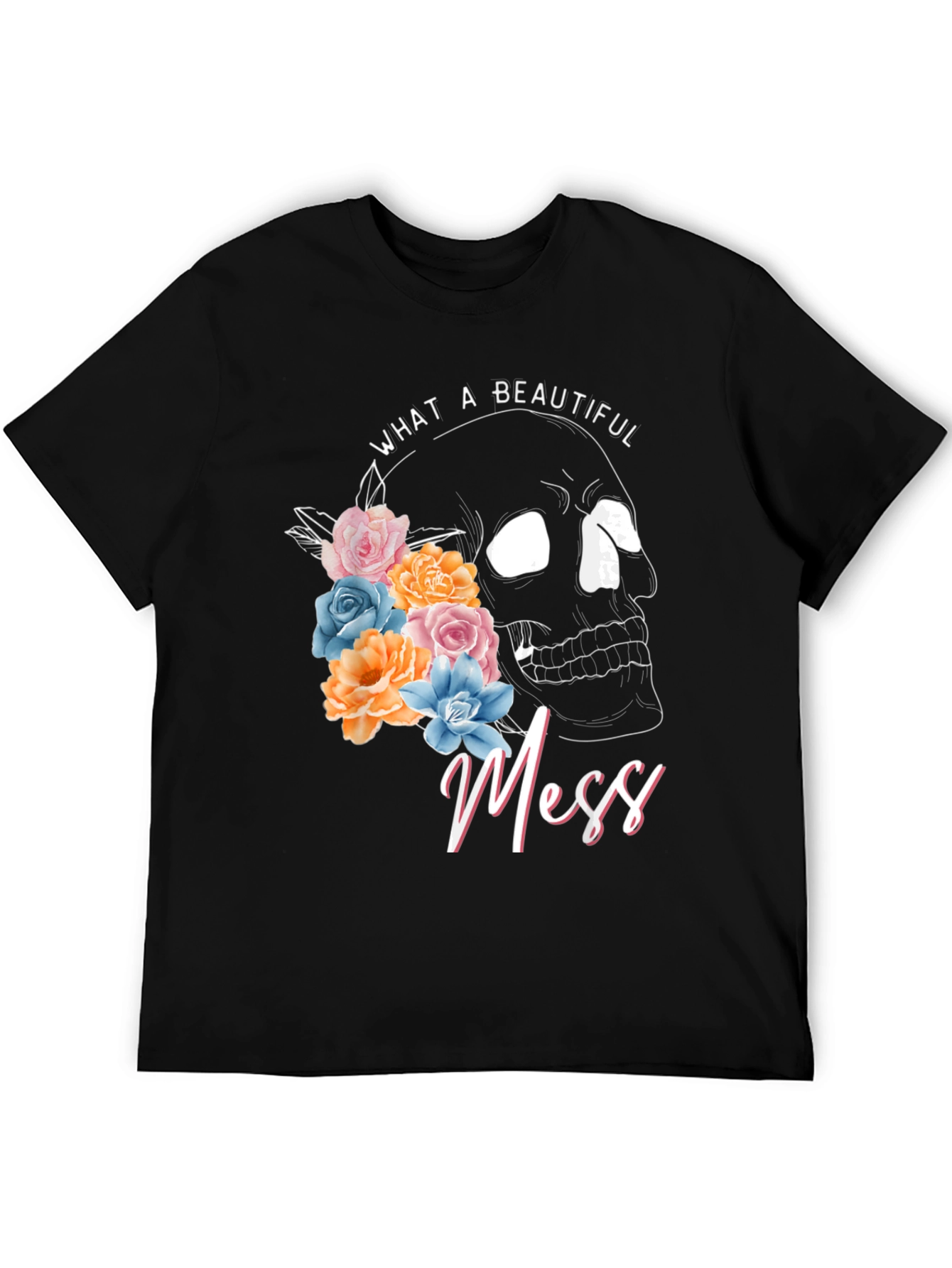 Beautiful Mess Skull Graphic Tee