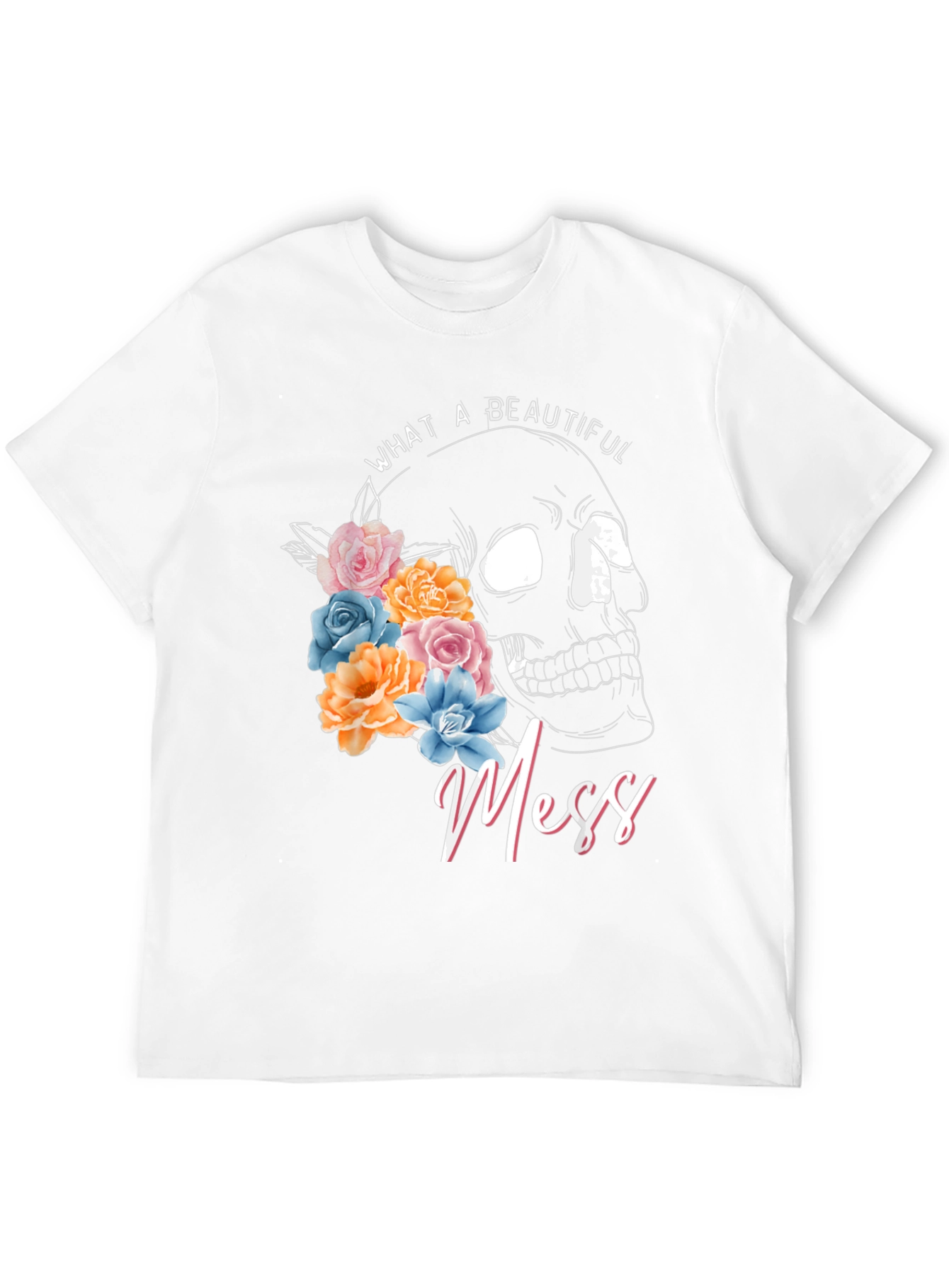 Beautiful Mess Skull Graphic Tee