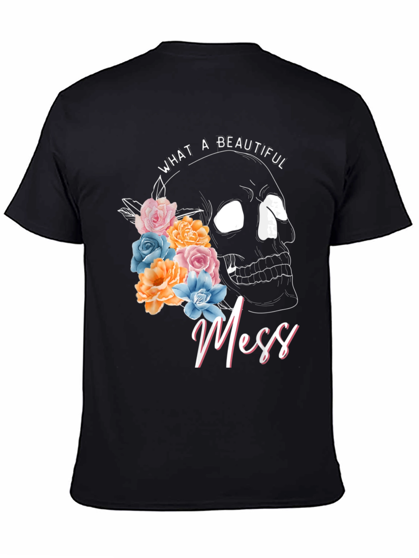 Beautiful Mess Skull Graphic Tee