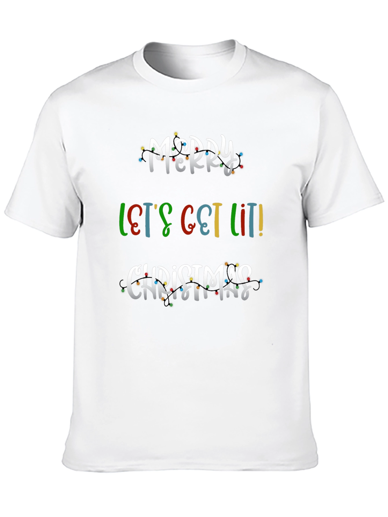 Merry Lets Get Lit Christmas T-Shirt