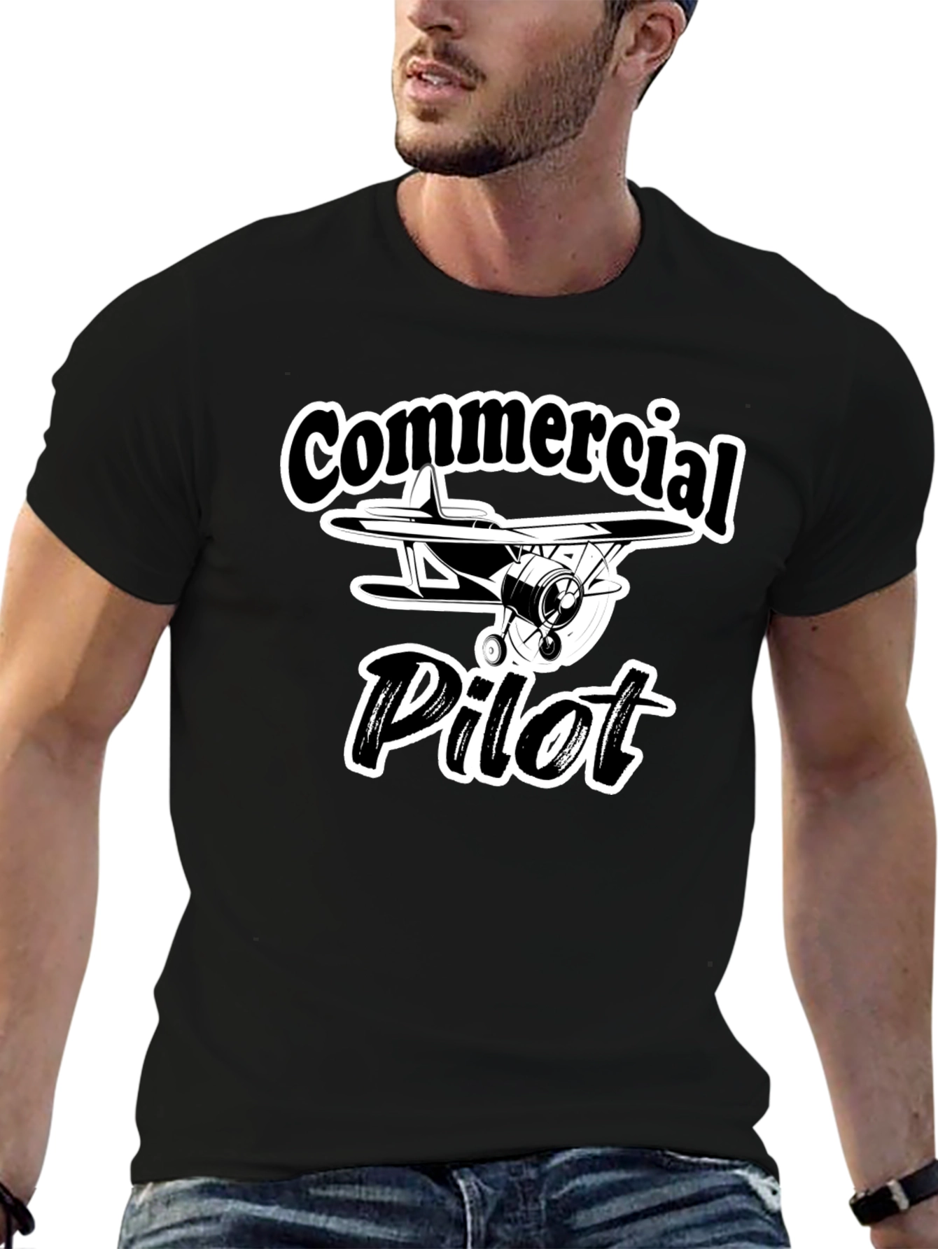 Commercial Pilot T-Shirt - Airplane Design