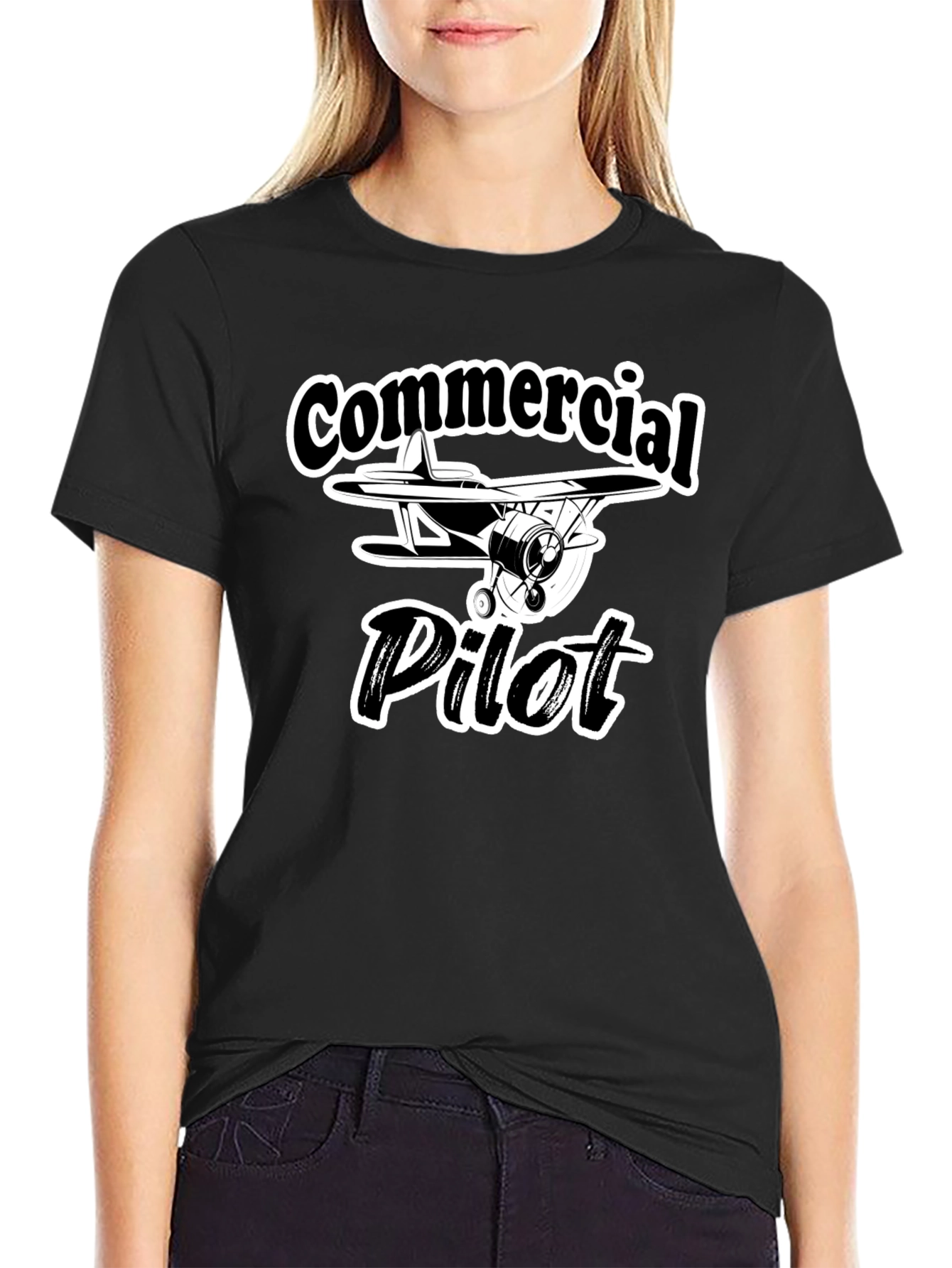Commercial Pilot T-Shirt - Airplane Design