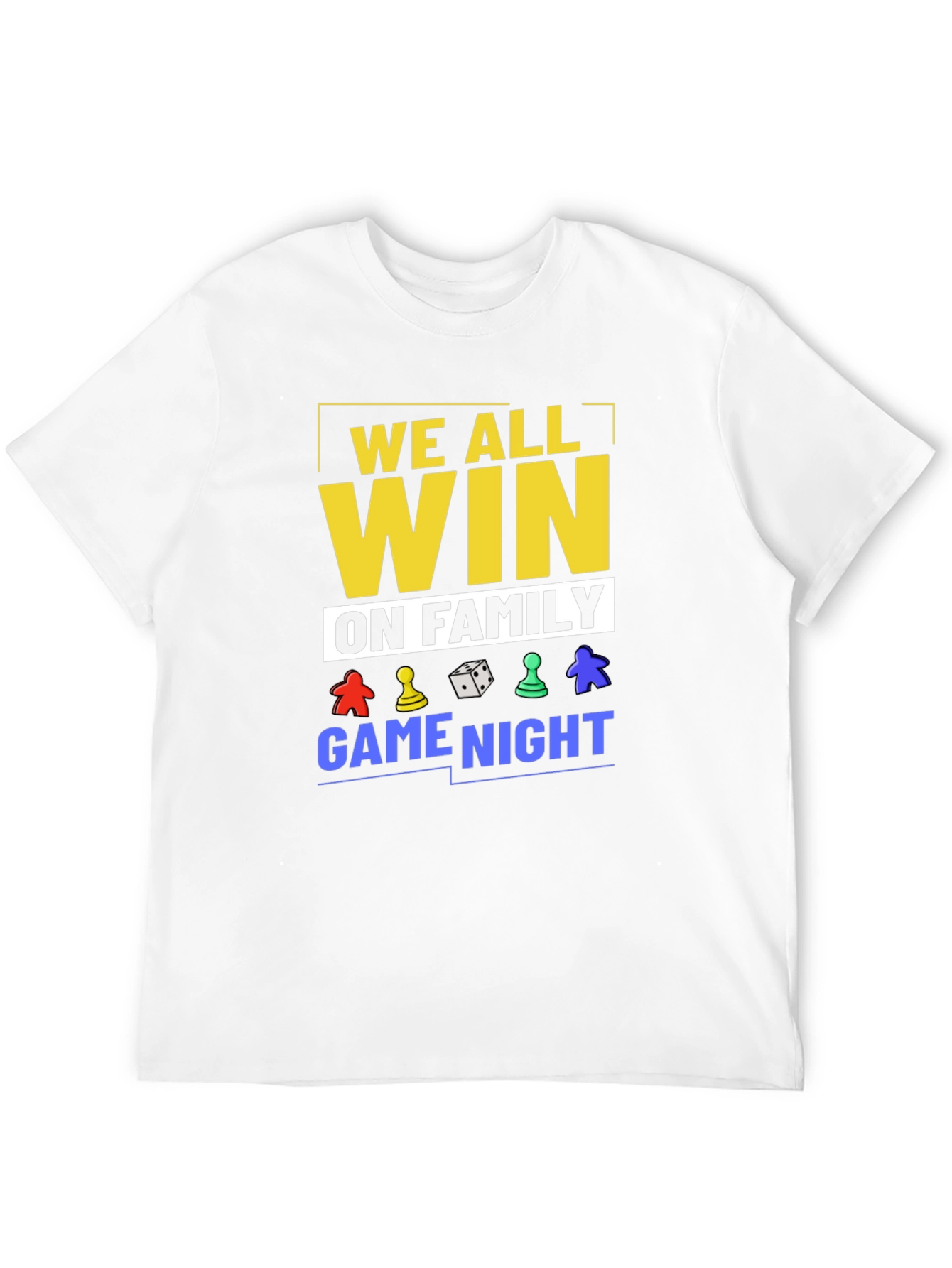 We All Win On Family Game Night Black T-Shirt