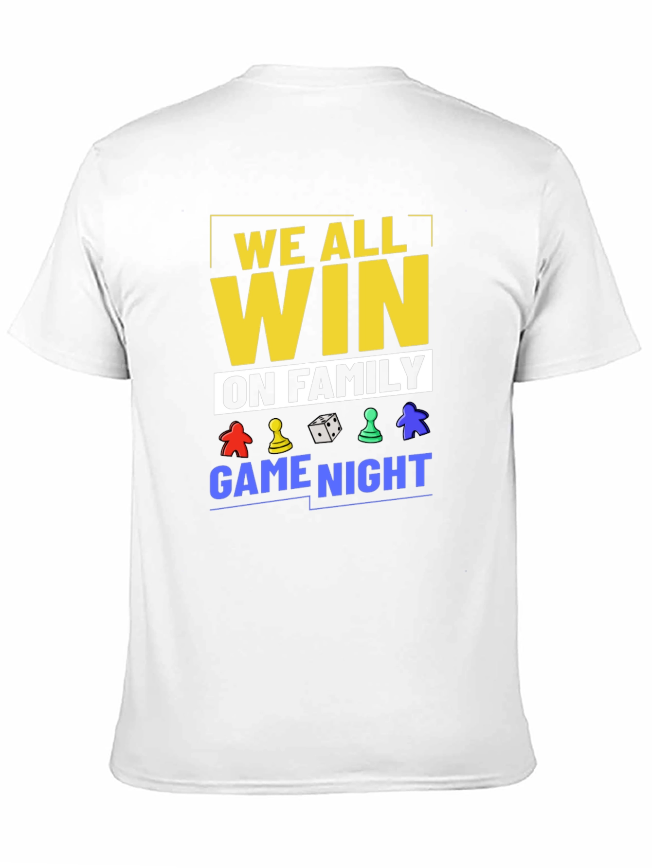 We All Win On Family Game Night Black T-Shirt