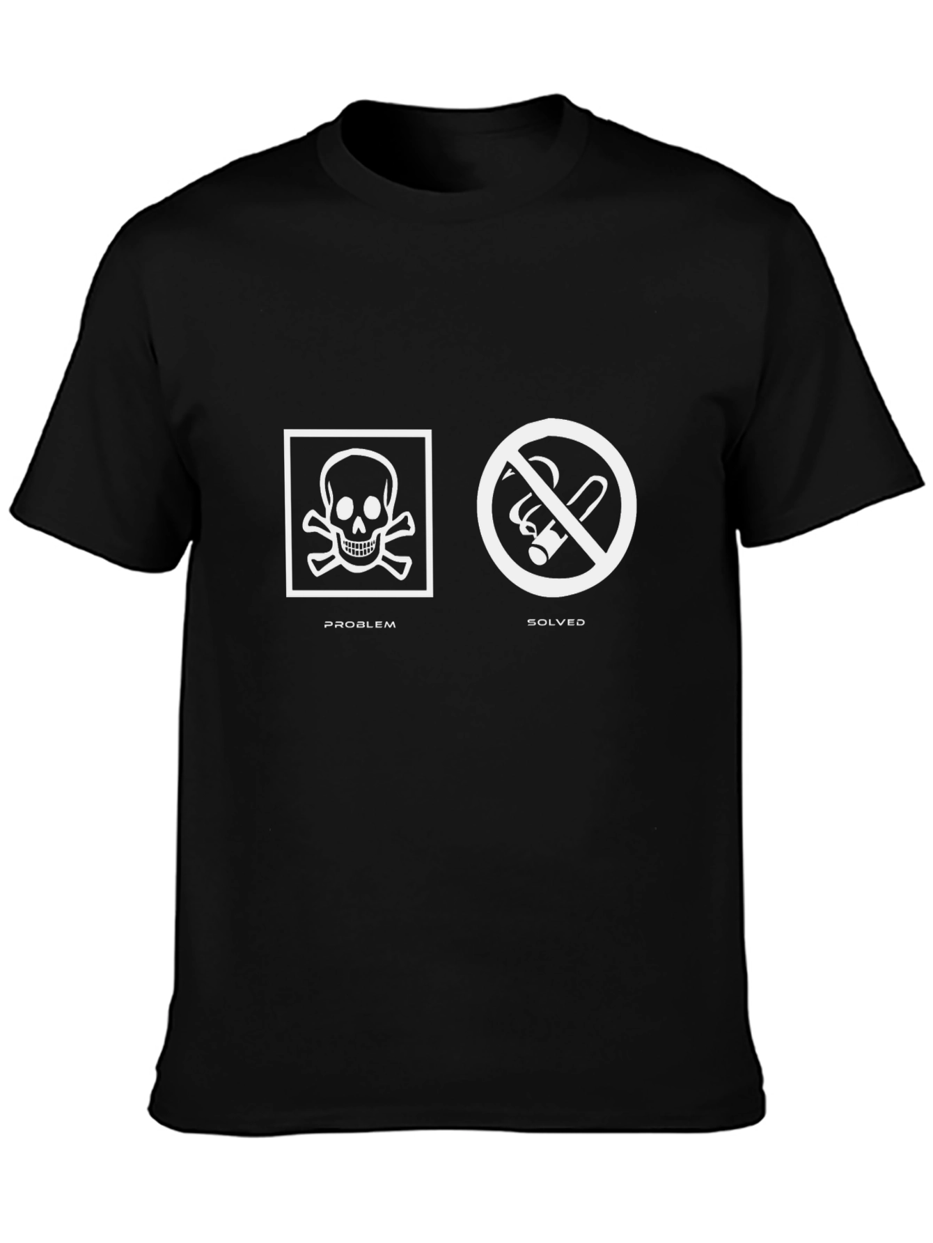 Problem Solved Anti-Smoking Graphic T-Shirt