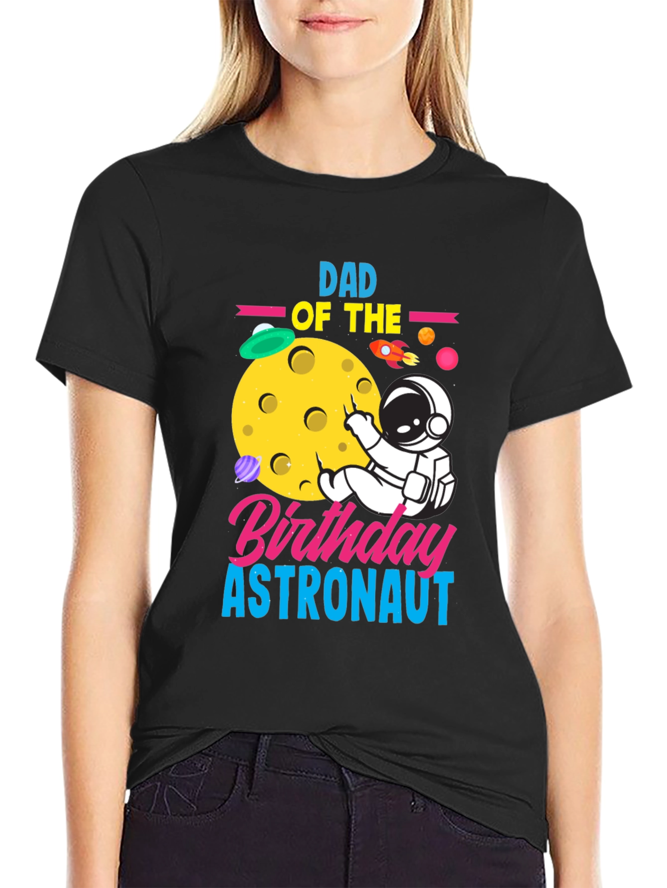 Dad Birthday Astronaut T-Shirt | Space Theme