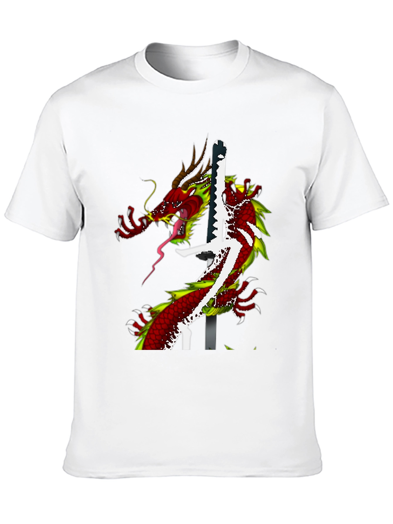 Dragon Katana Graphic T-Shirt