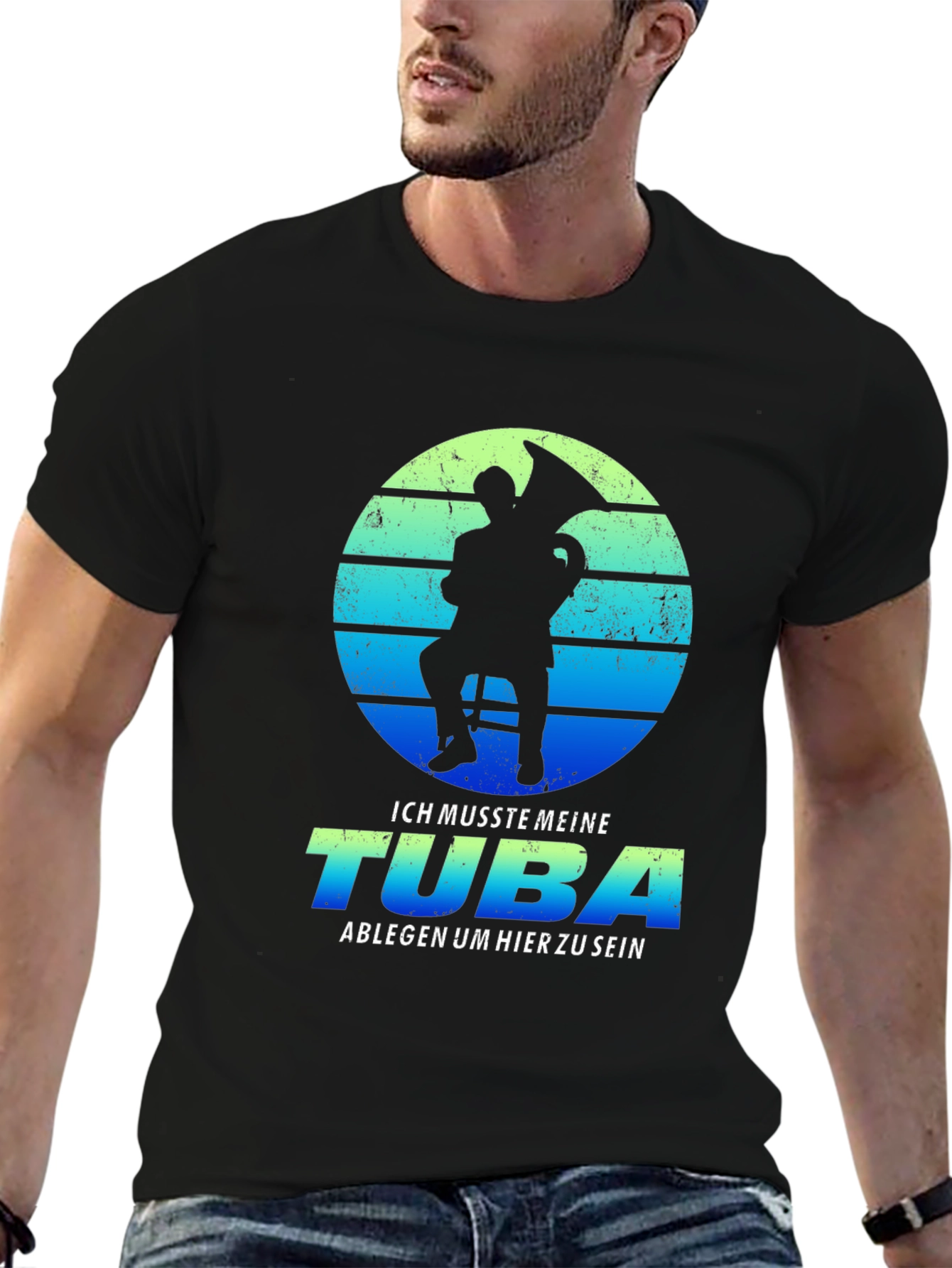 Tuba Player Graphic Tee - Musician Humor Shirt