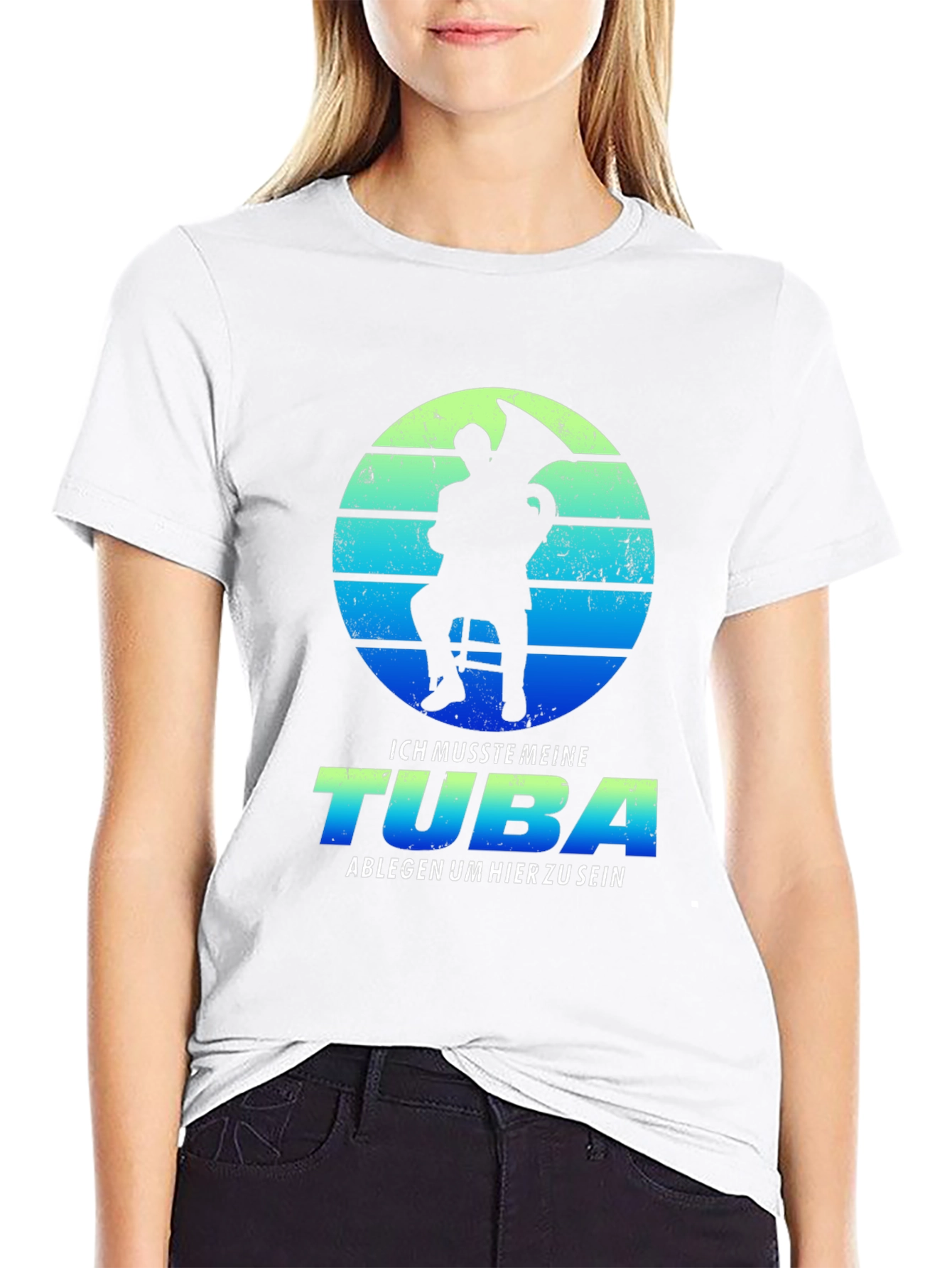 Tuba Player Graphic Tee - Musician Humor Shirt