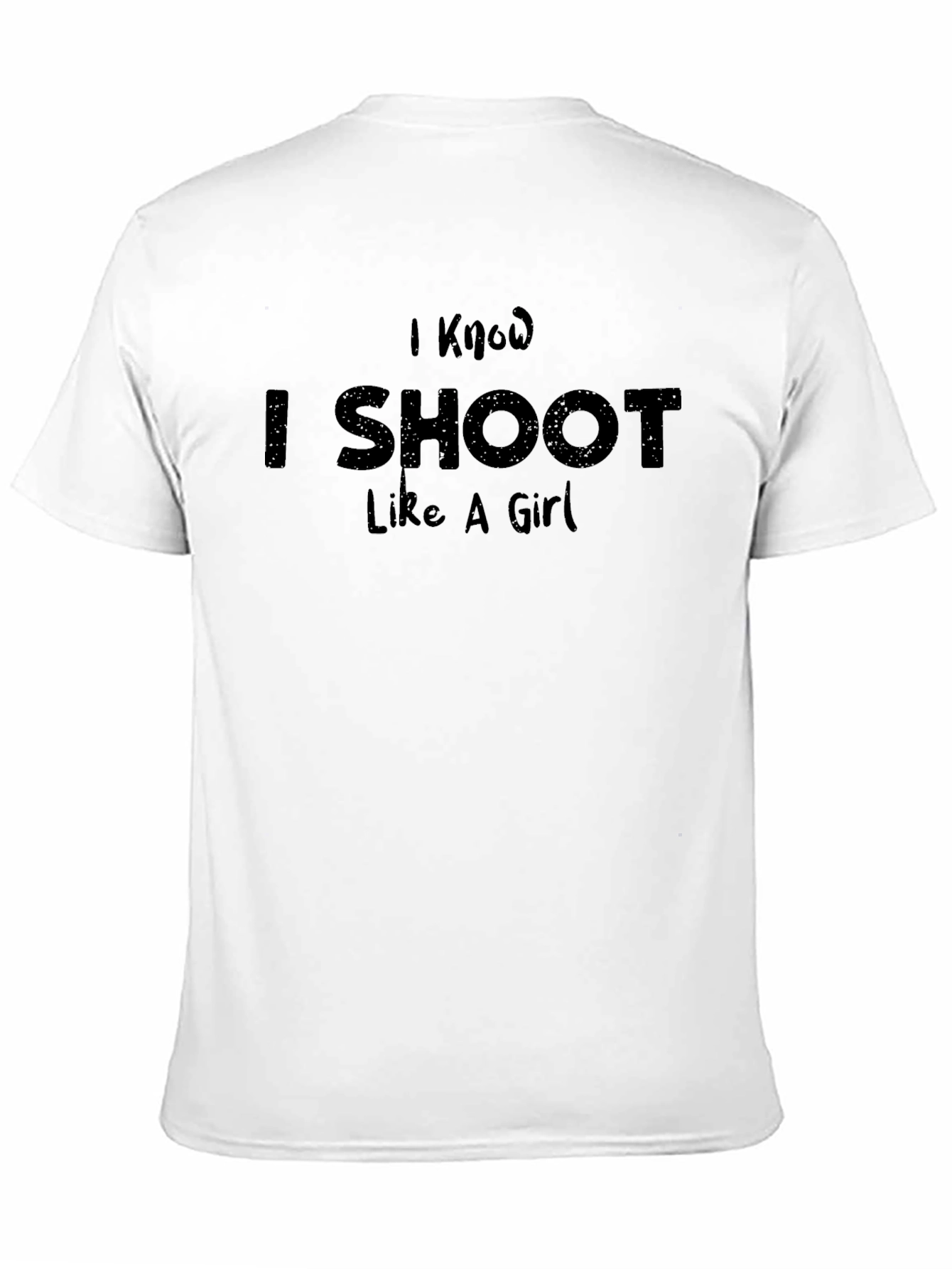 I Shoot Like a Girl Black T-Shirt