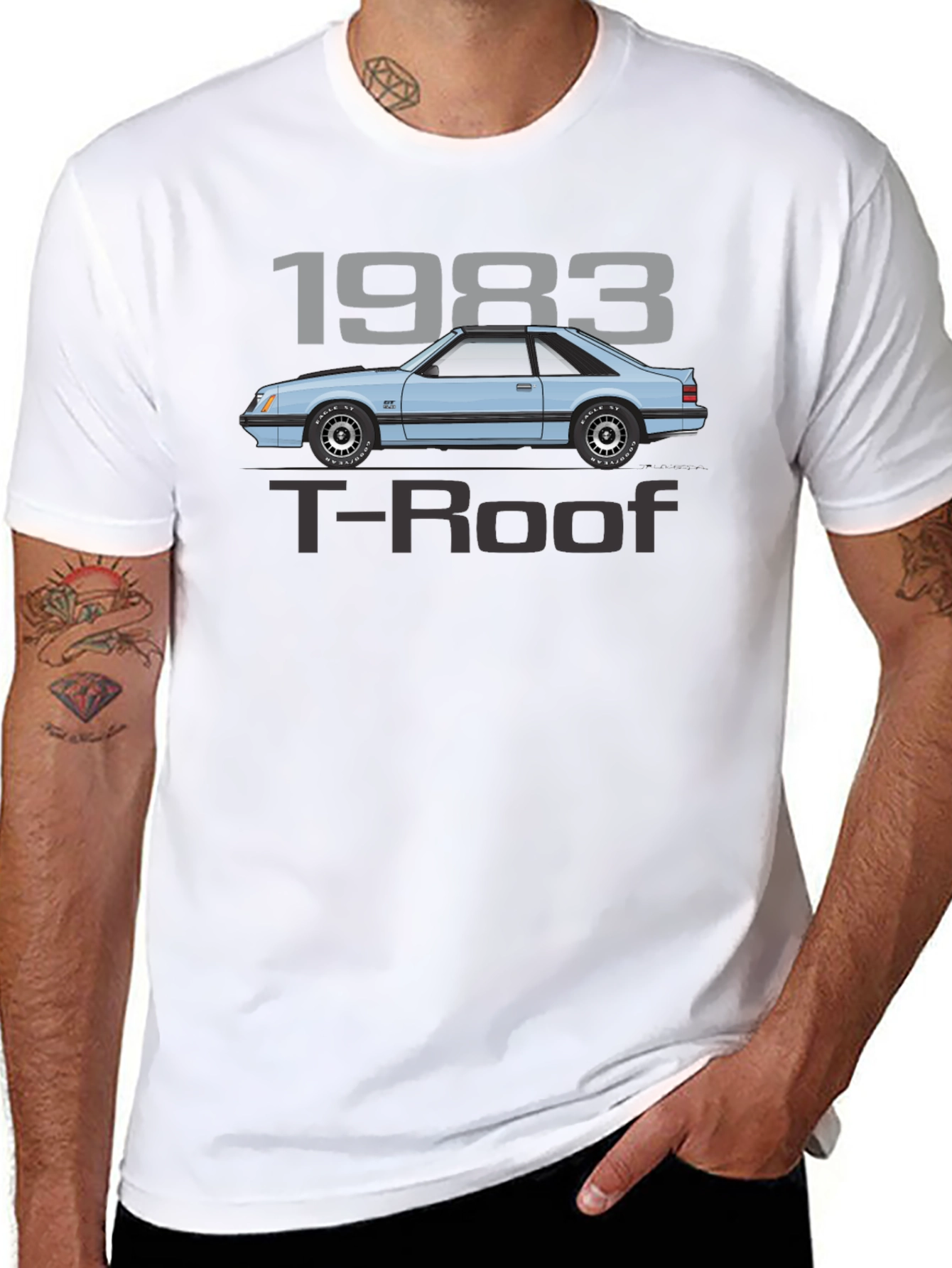 1983 T-Roof Car Graphic Tee