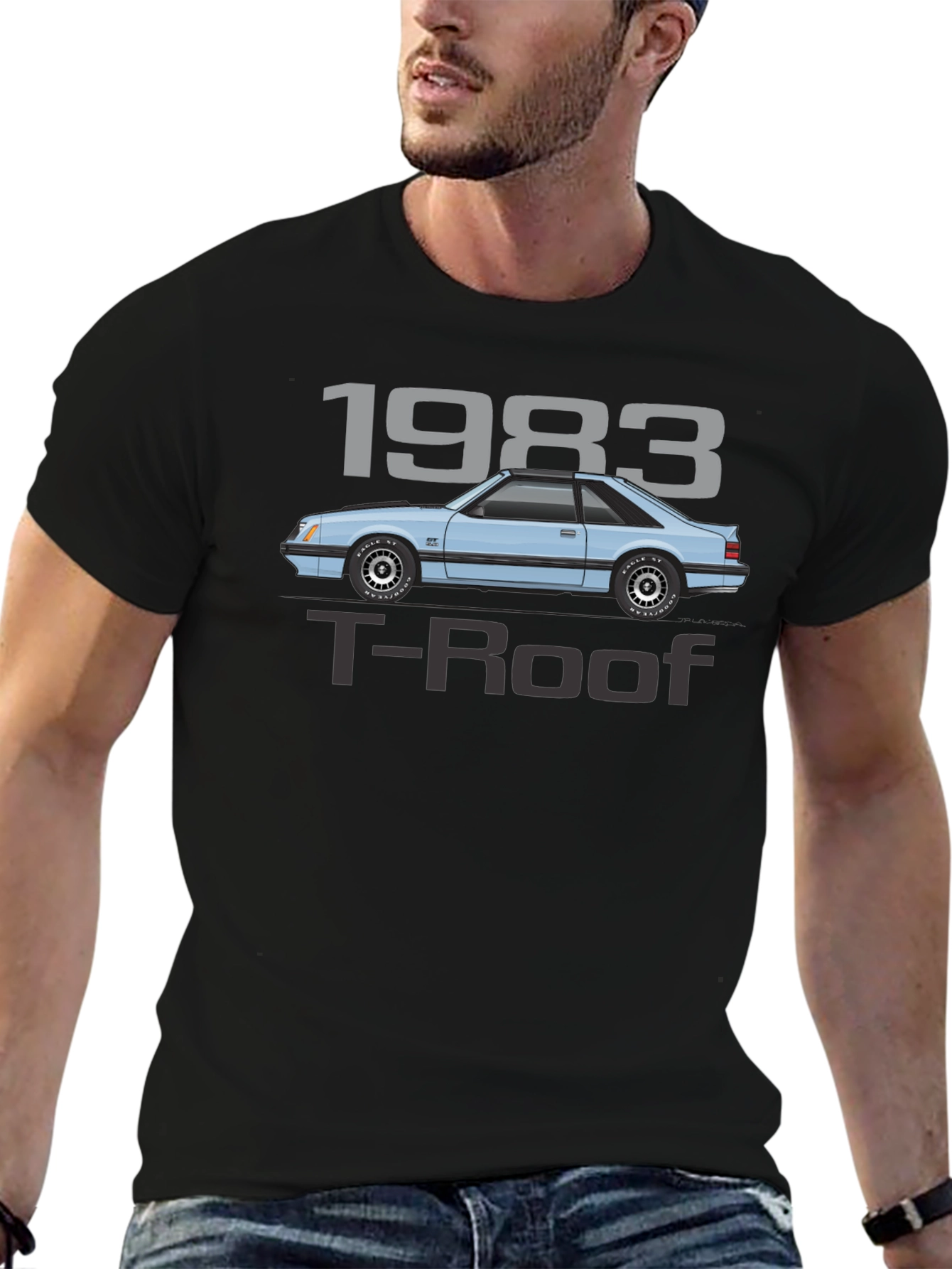 1983 T-Roof Car Graphic Tee
