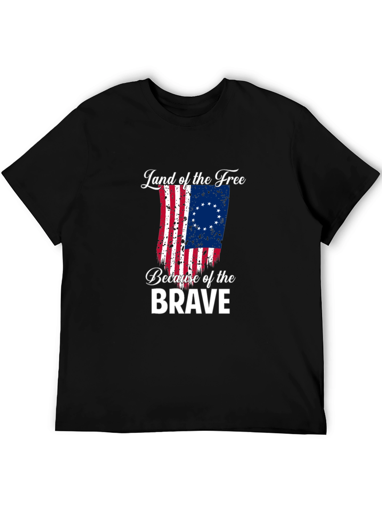 Land of the Free Betsy Ross Flag Graphic Tee