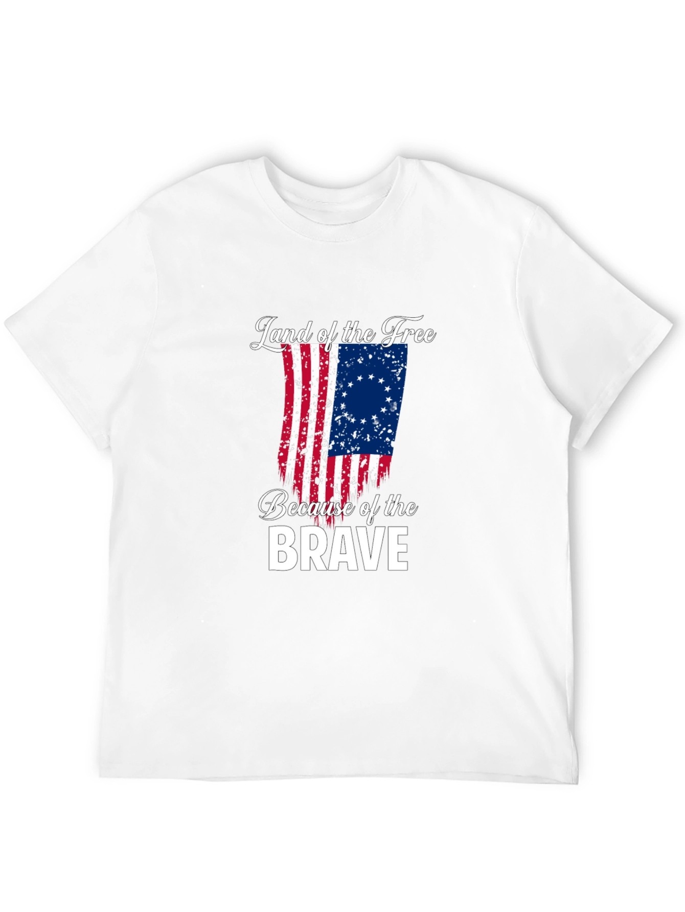 Land of the Free Betsy Ross Flag Graphic Tee