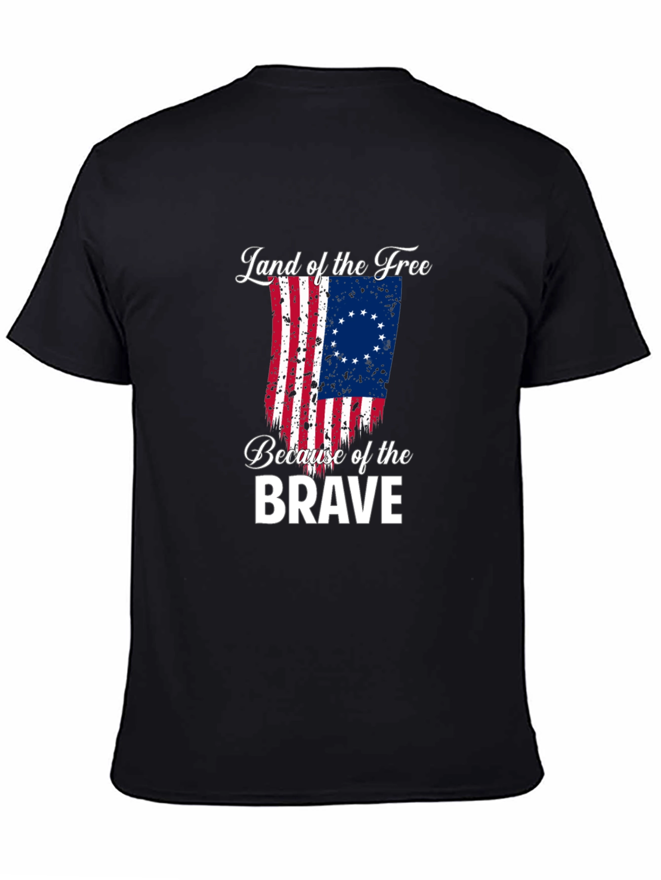 Land of the Free Betsy Ross Flag Graphic Tee