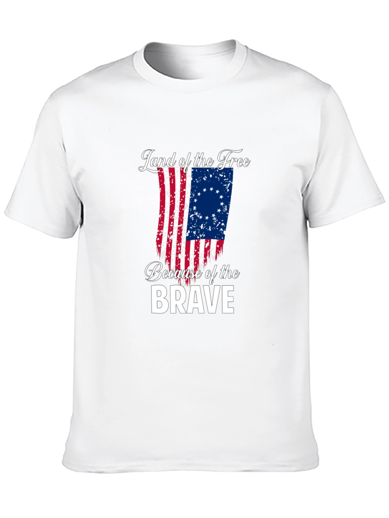 Land of the Free Betsy Ross Flag Graphic Tee