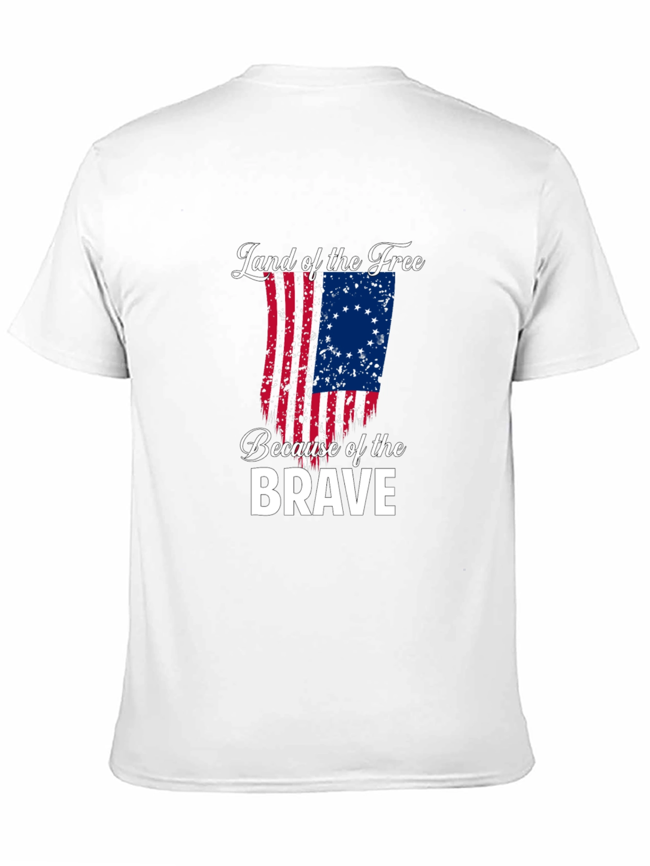 Land of the Free Betsy Ross Flag Graphic Tee