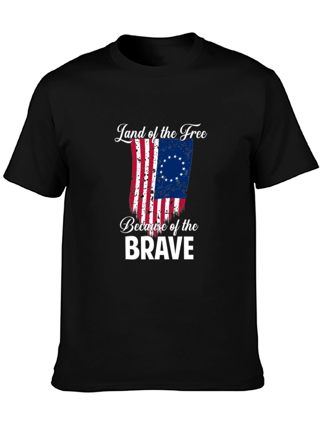 Land of the Free Betsy Ross Flag Graphic Tee