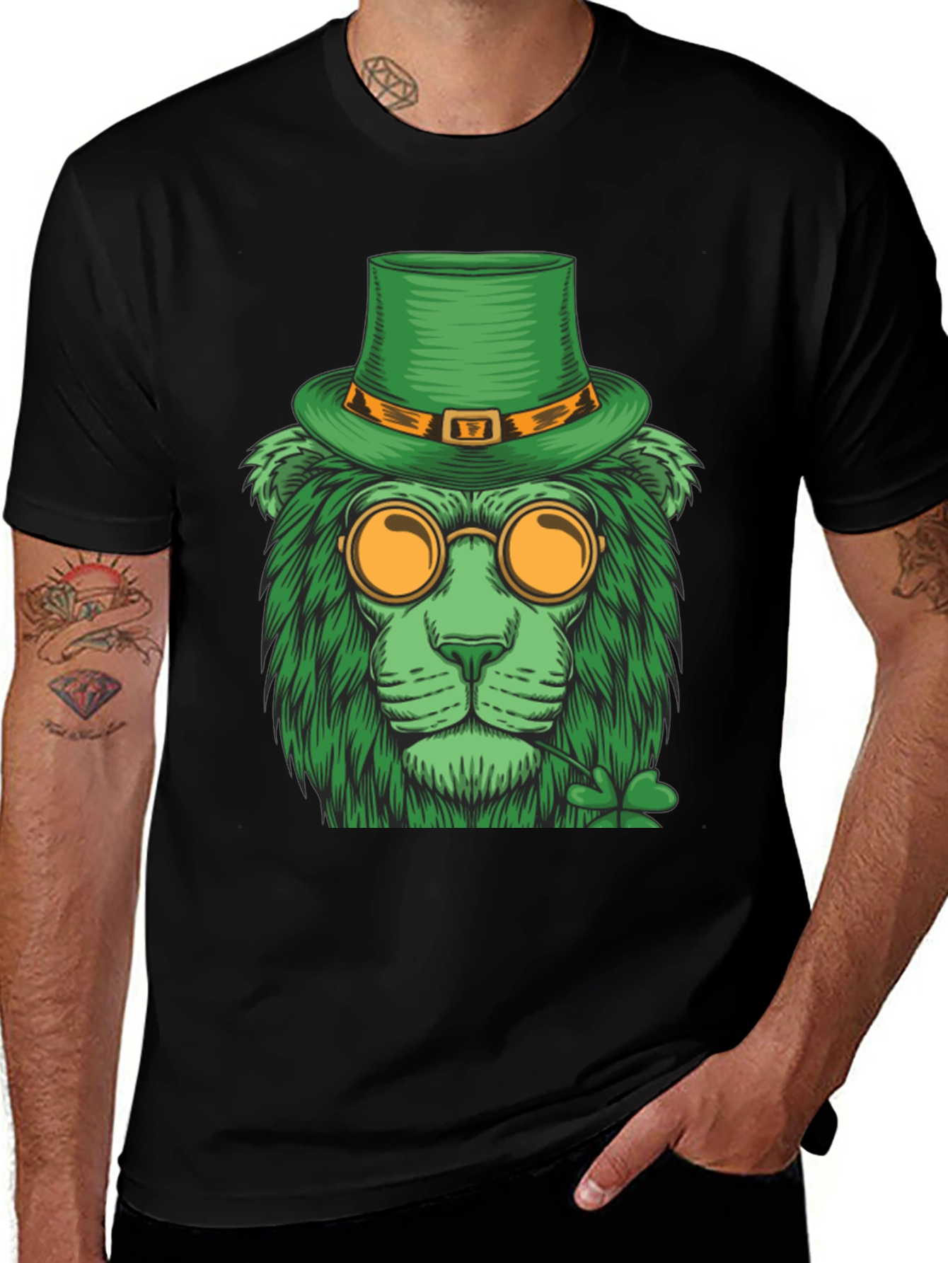 St. Patricks Day Lion Graphic Tee