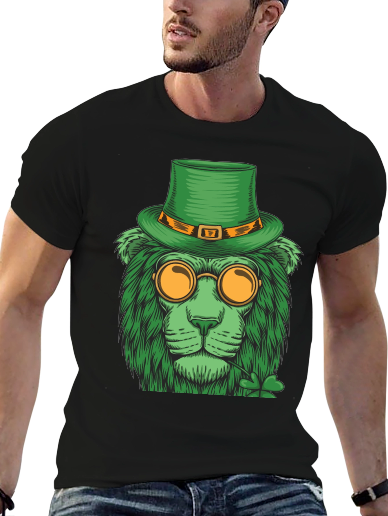 St. Patricks Day Lion Graphic Tee