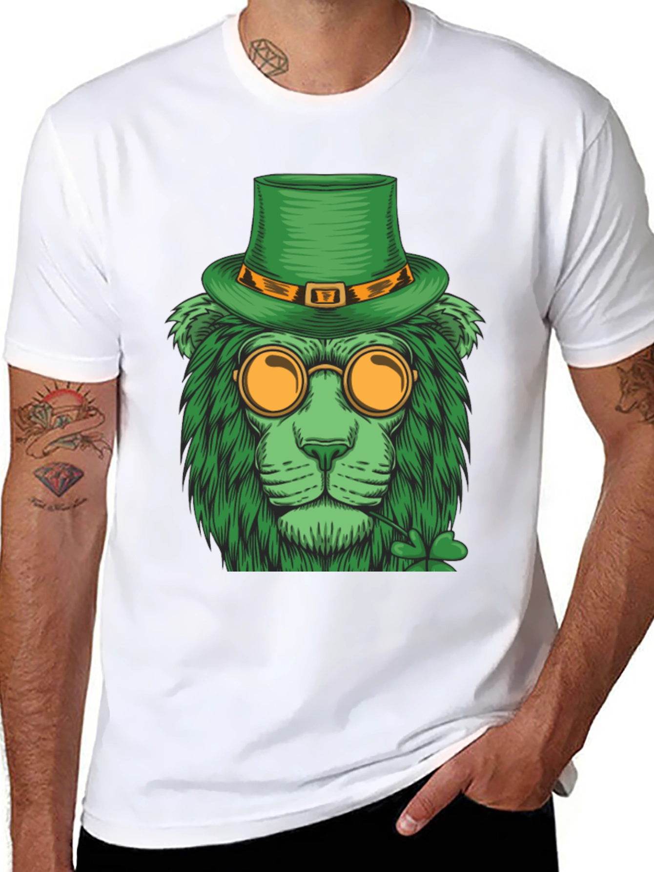 St. Patricks Day Lion Graphic Tee