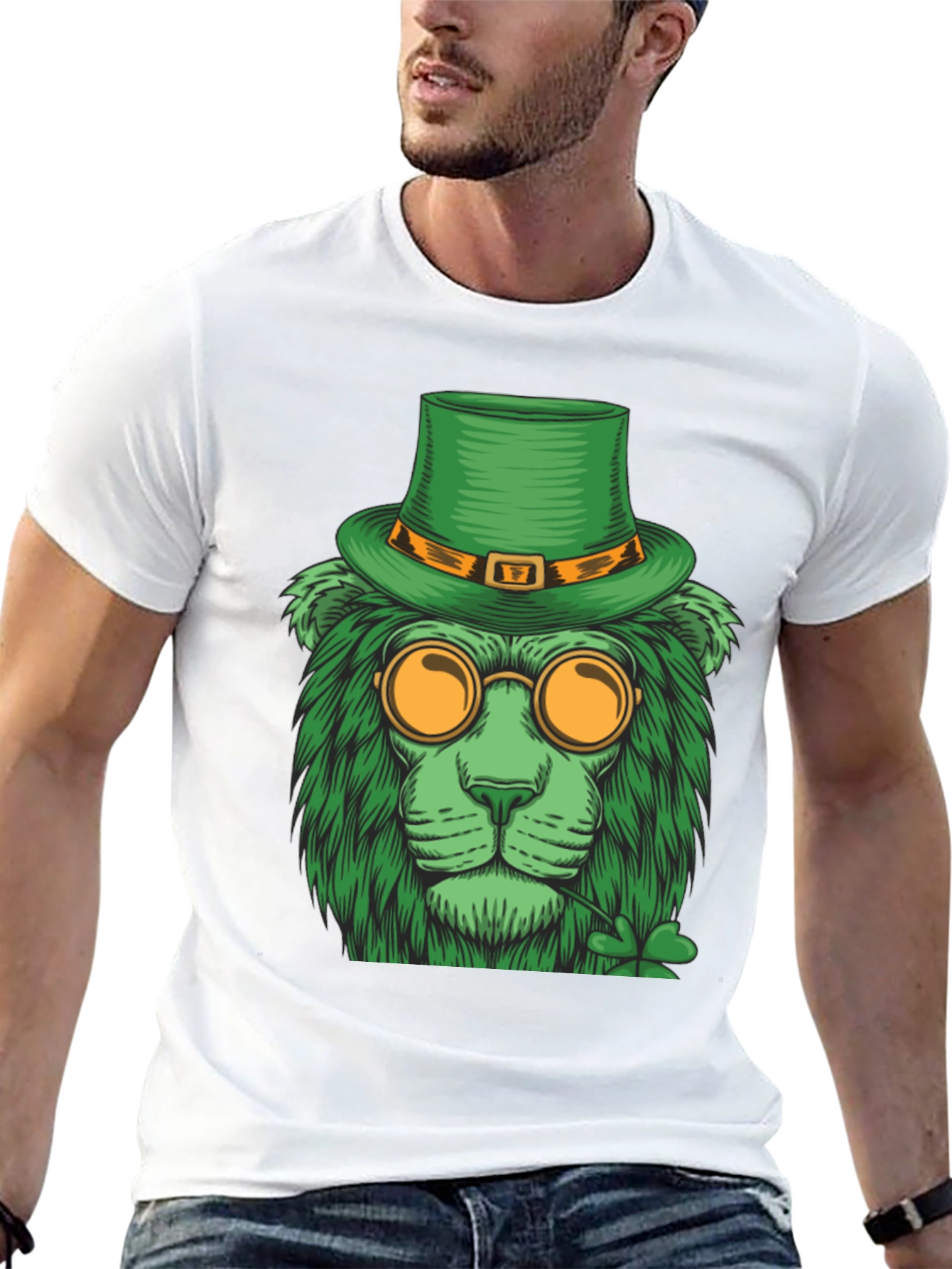 St. Patricks Day Lion Graphic Tee