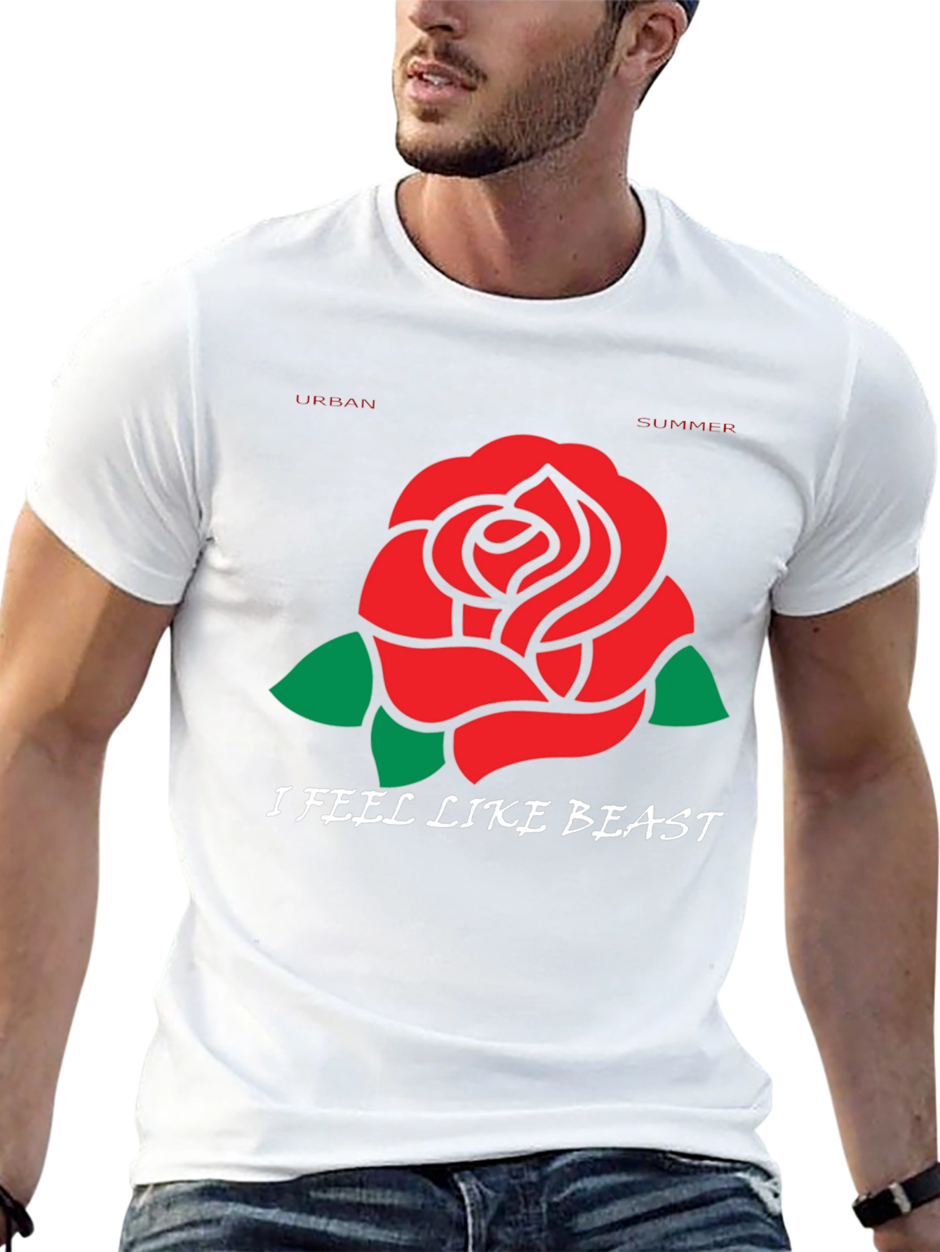 Urban Summer Rose Beast T-Shirt