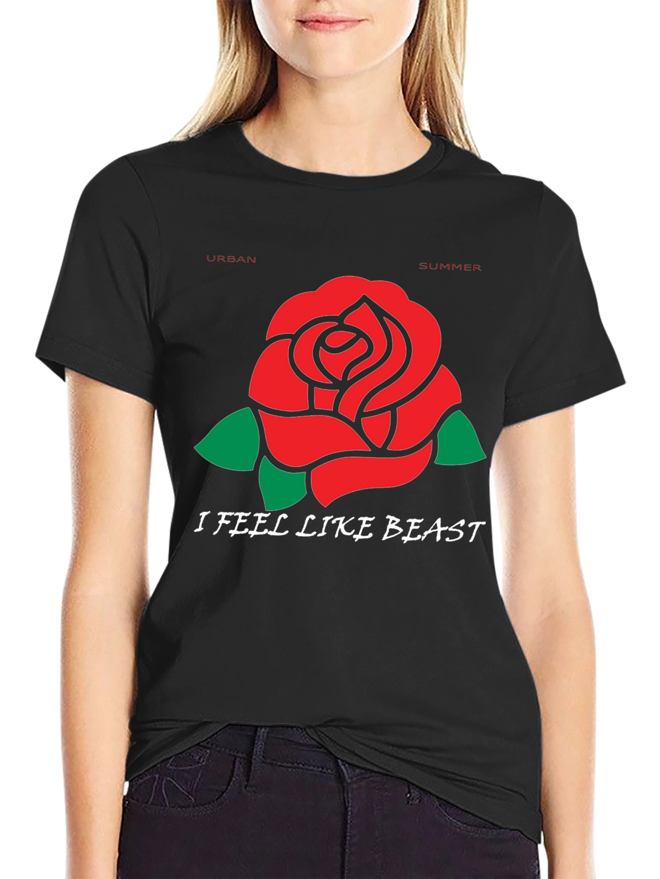 Urban Summer Rose Beast T-Shirt