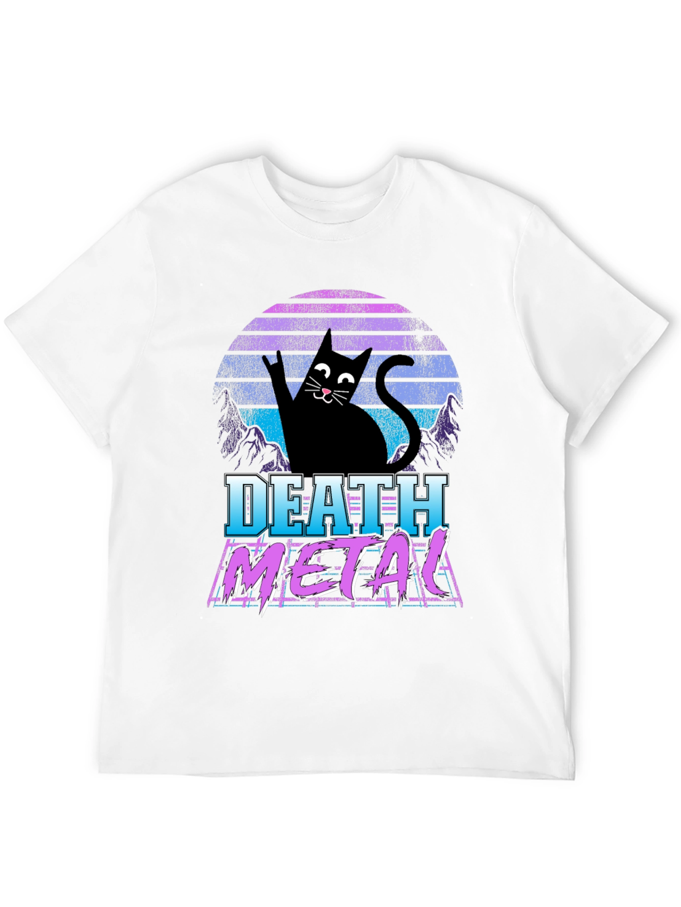 Death Metal Cat T-Shirt - Rock On!