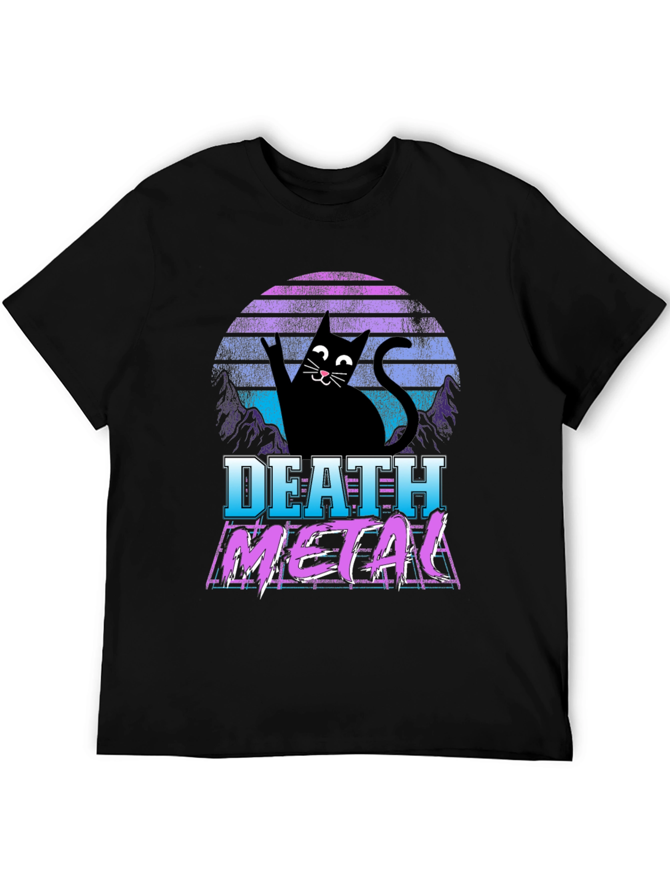 Death Metal Cat T-Shirt - Rock On!