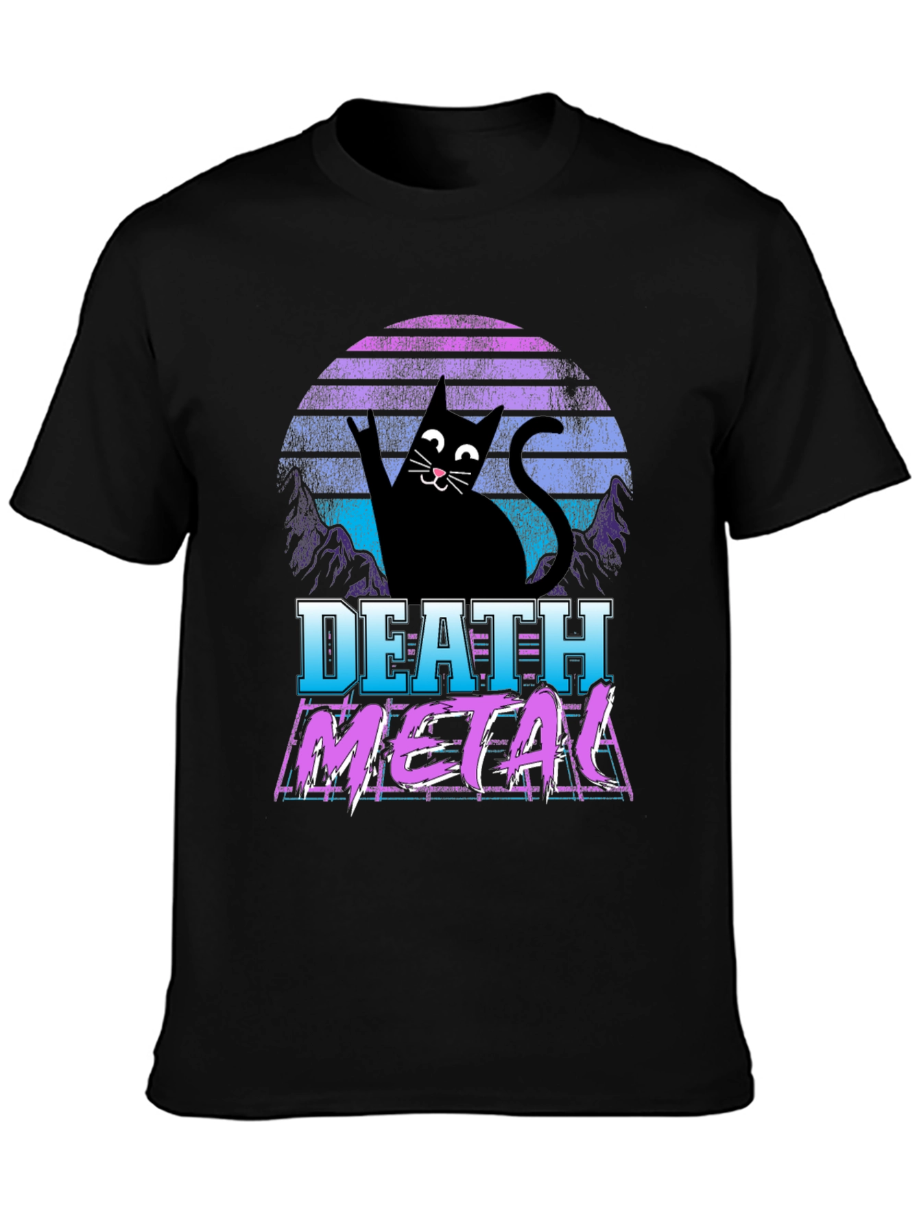 Death Metal Cat T-Shirt - Rock On!