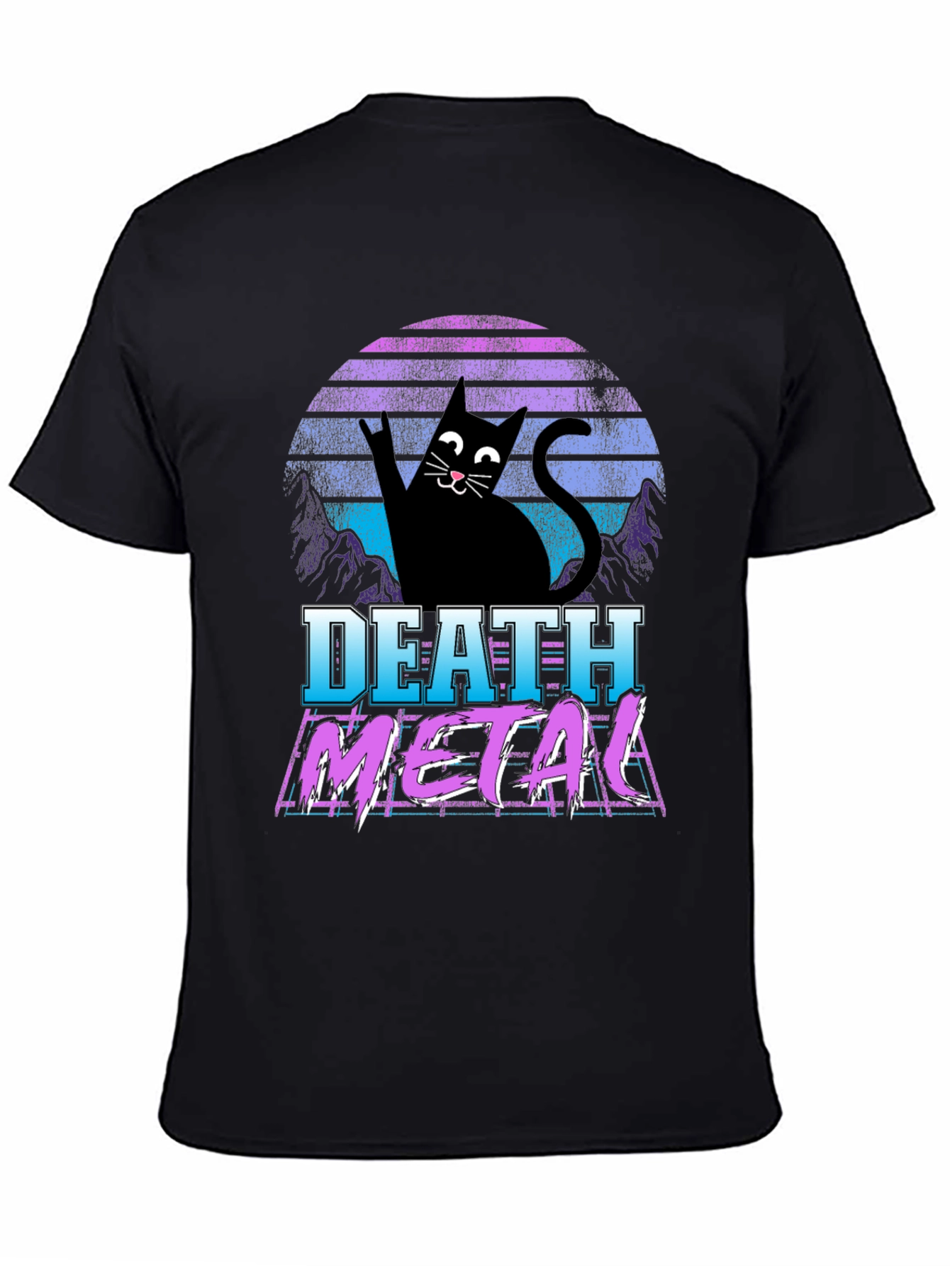 Death Metal Cat T-Shirt - Rock On!