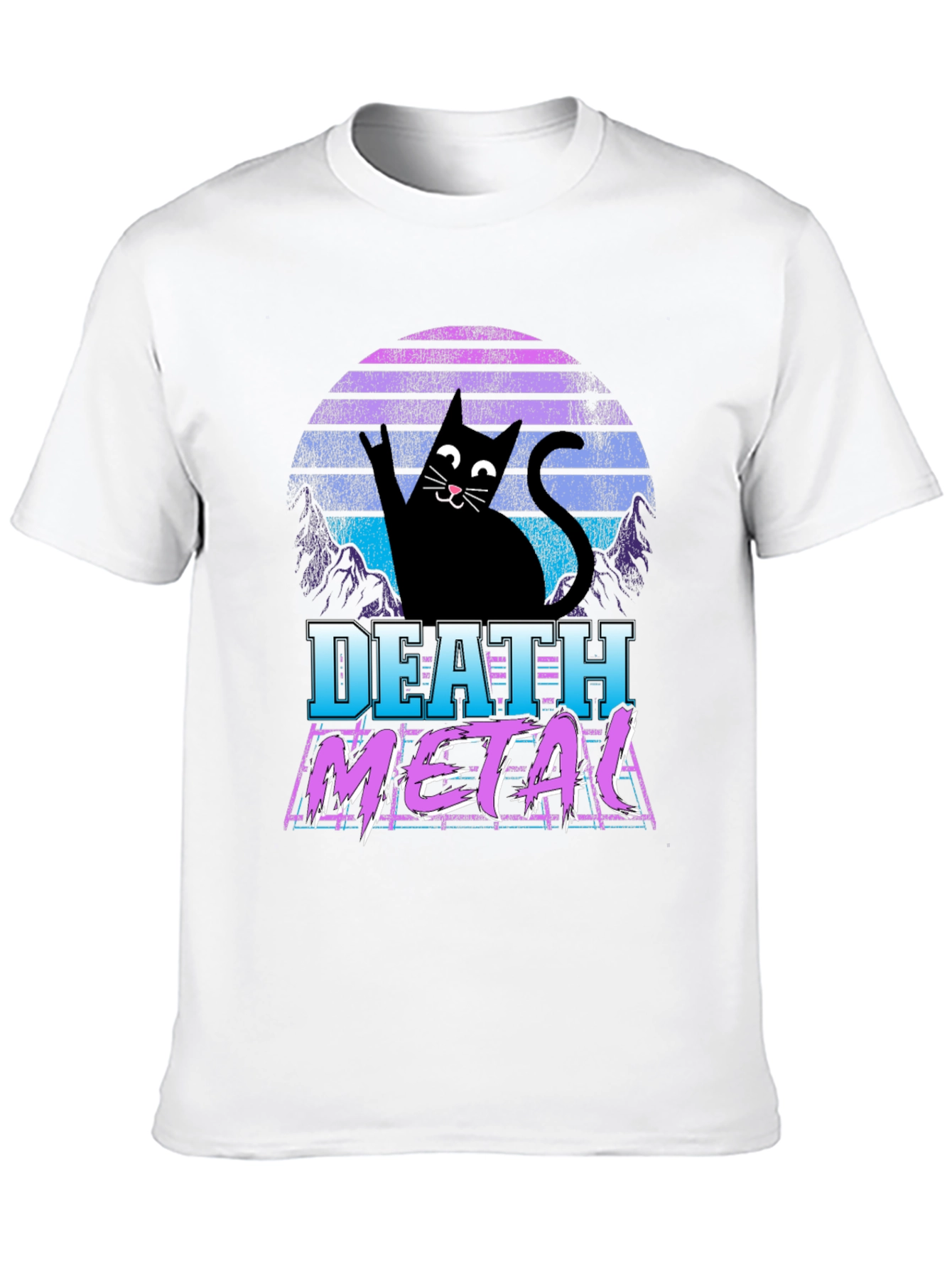 Death Metal Cat T-Shirt - Rock On!