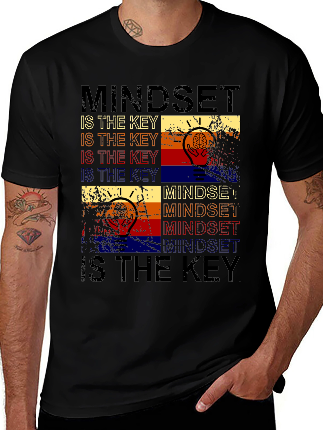 Mindset Is The Key Graphic Tee