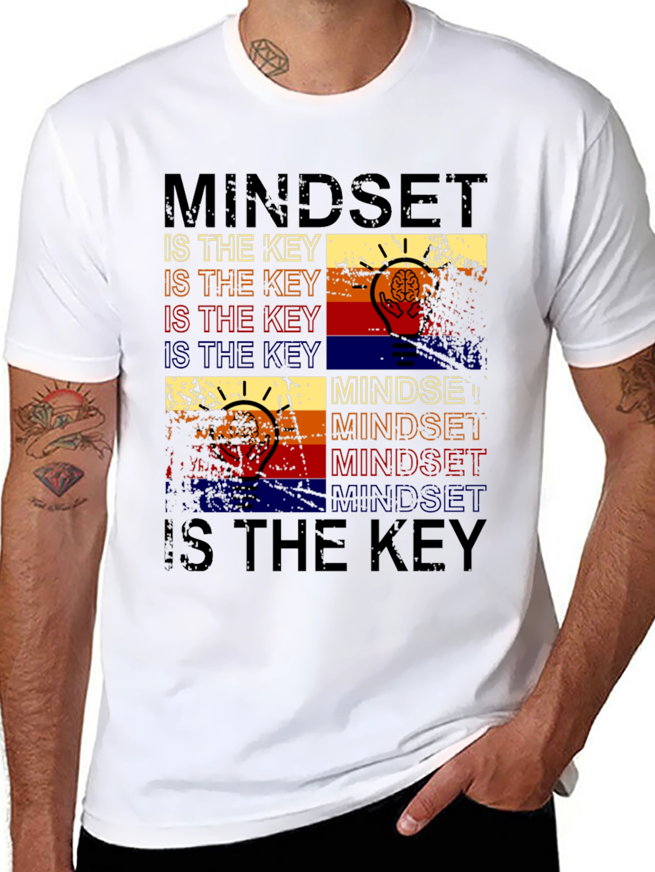 Mindset Is The Key Graphic Tee