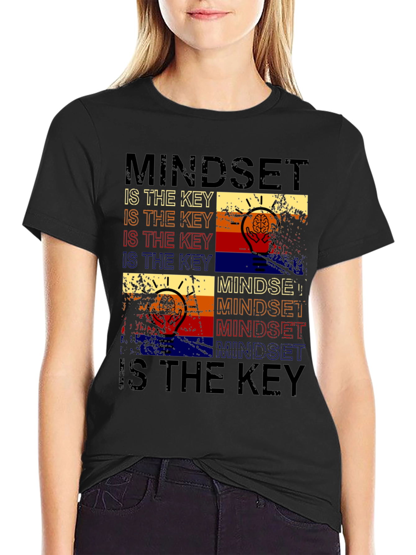Mindset Is The Key Graphic Tee